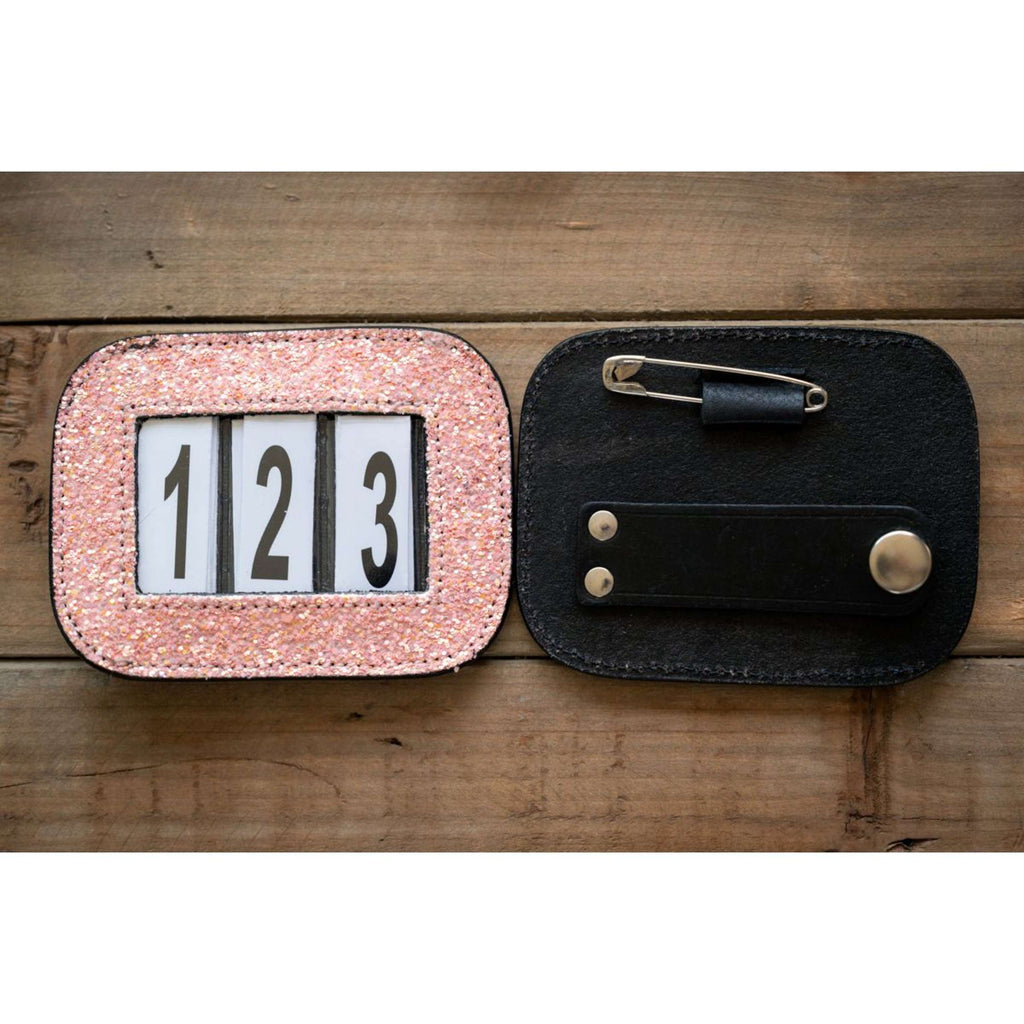 HB Numerki do ogłowia Showtime Glitter Różowe