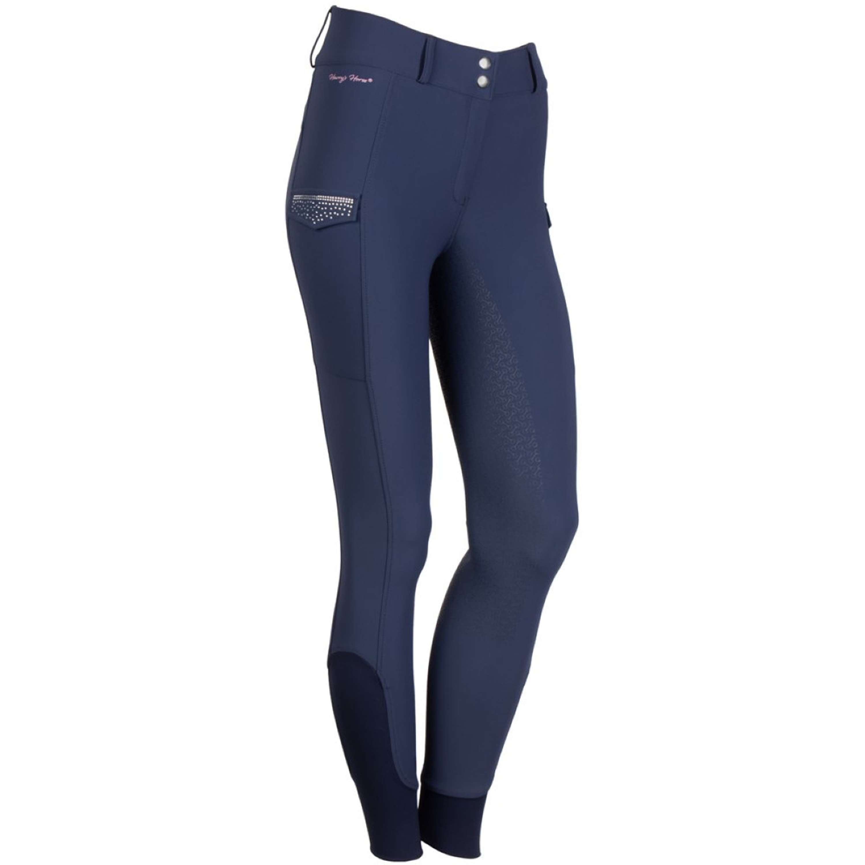 Harry's Horse Bryczesy Denici Cavalli Purple Passion Full Grip Peacoat
