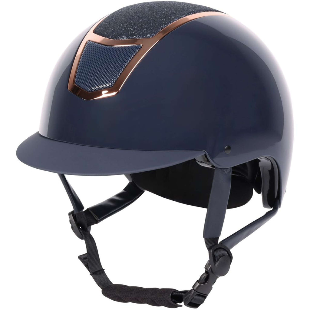 Harry's Horse Kask jeździecki Matterhorn Sparkle granatowy/różowe złoto