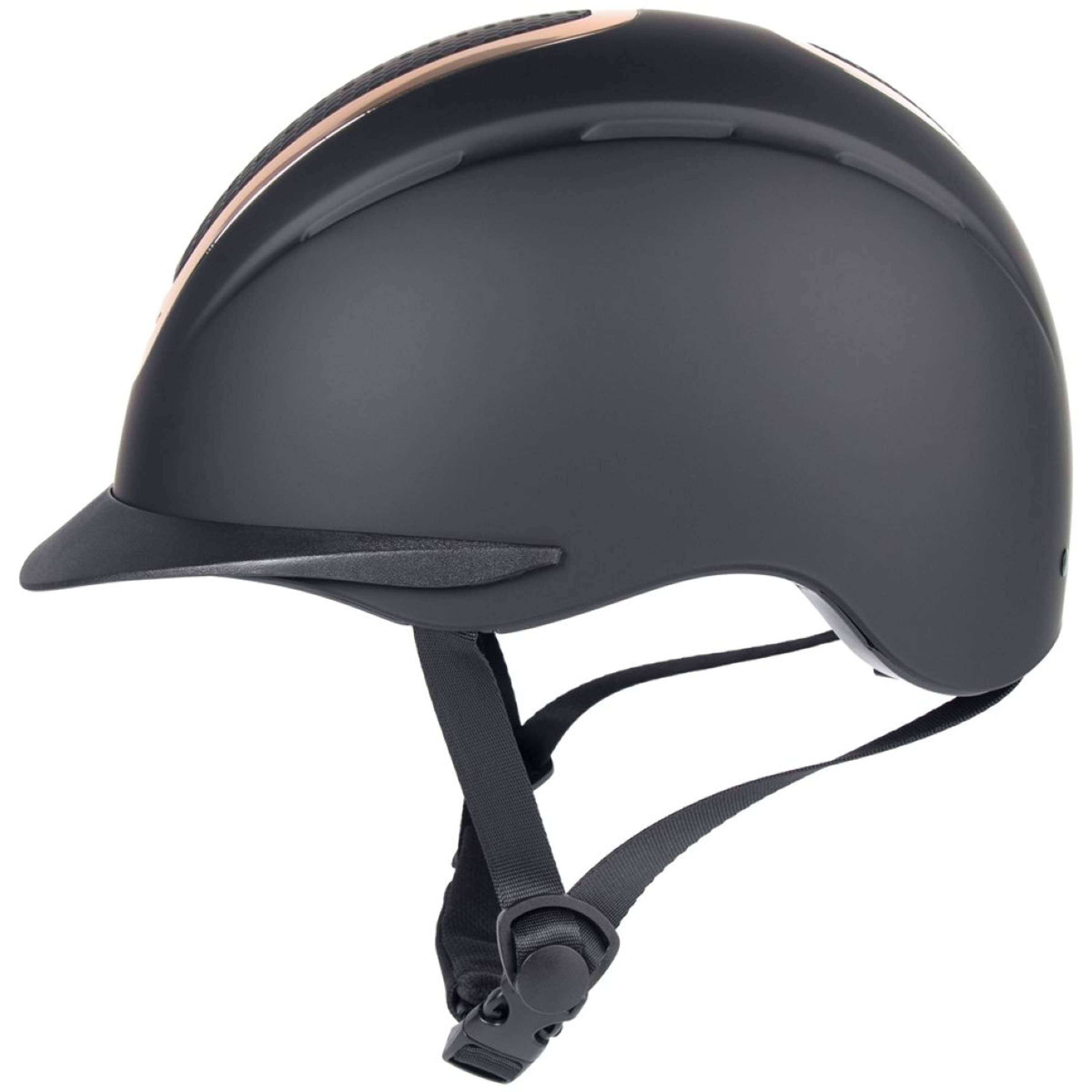 Harry's Horse Kask Jeździecki Mont Denali II Czarny/Różowozłoty