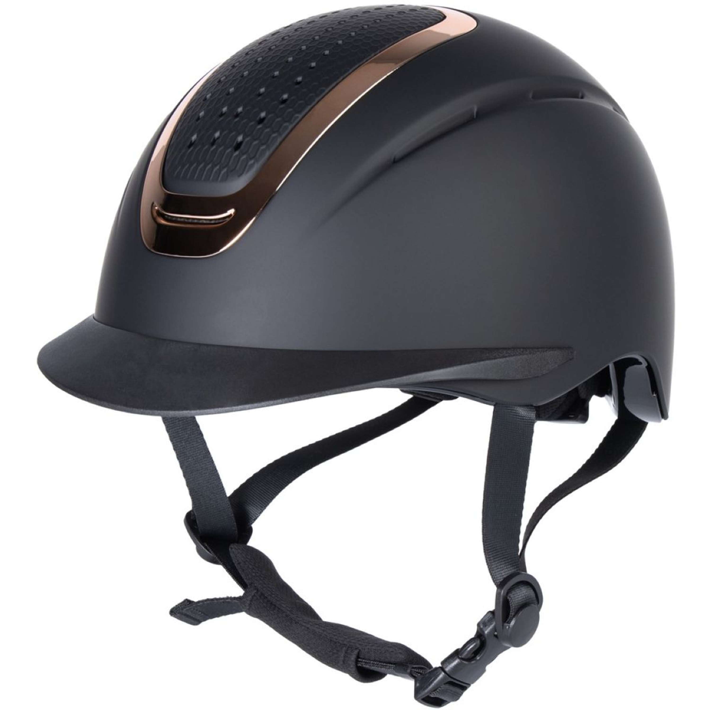 Harry's Horse Kask Jeździecki Mont Denali II Czarny/Różowozłoty