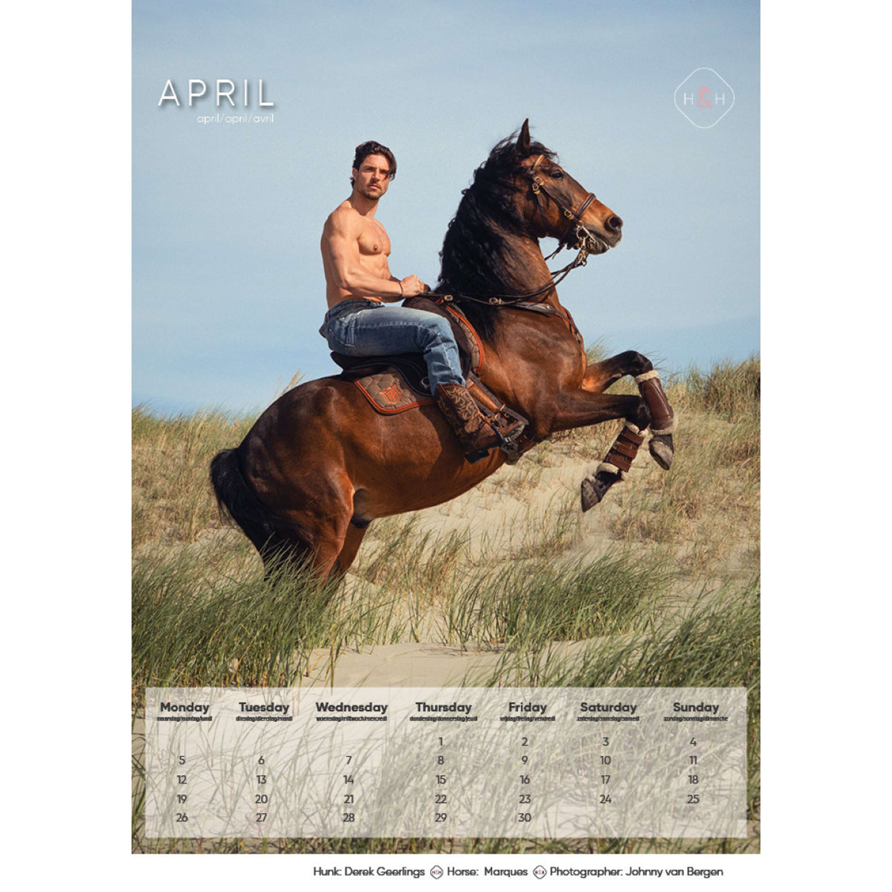 Horse and Hunk Kalendarz 2027