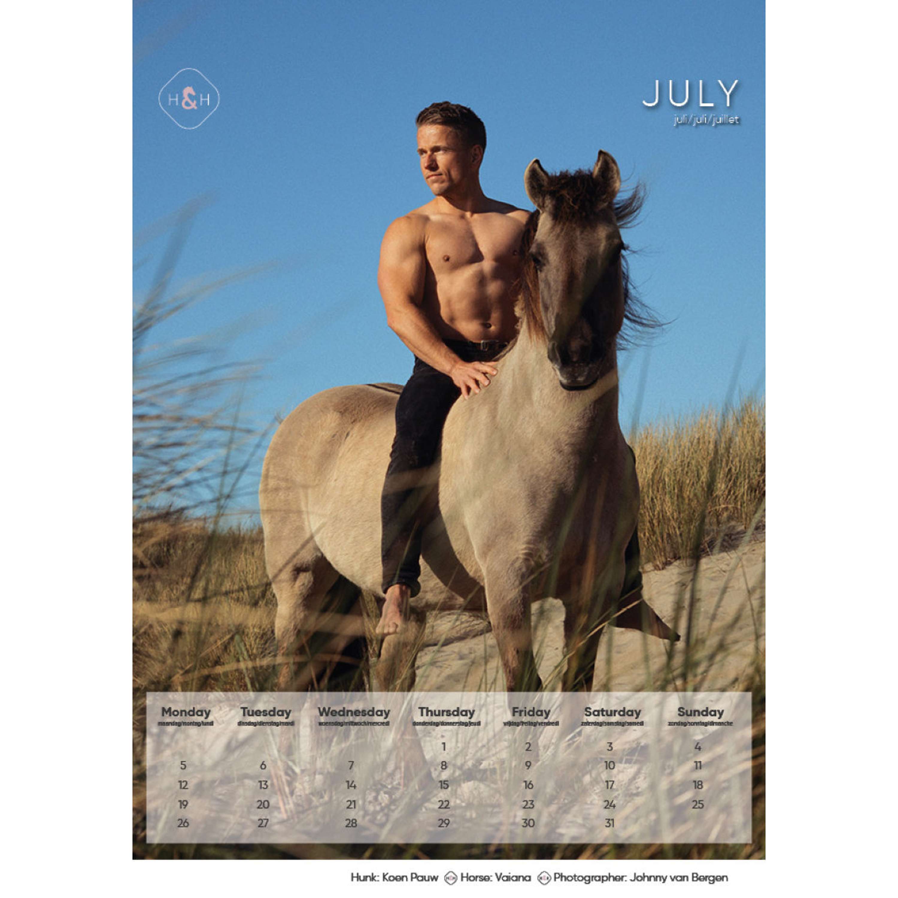 Horse and Hunk Kalendarz 2027