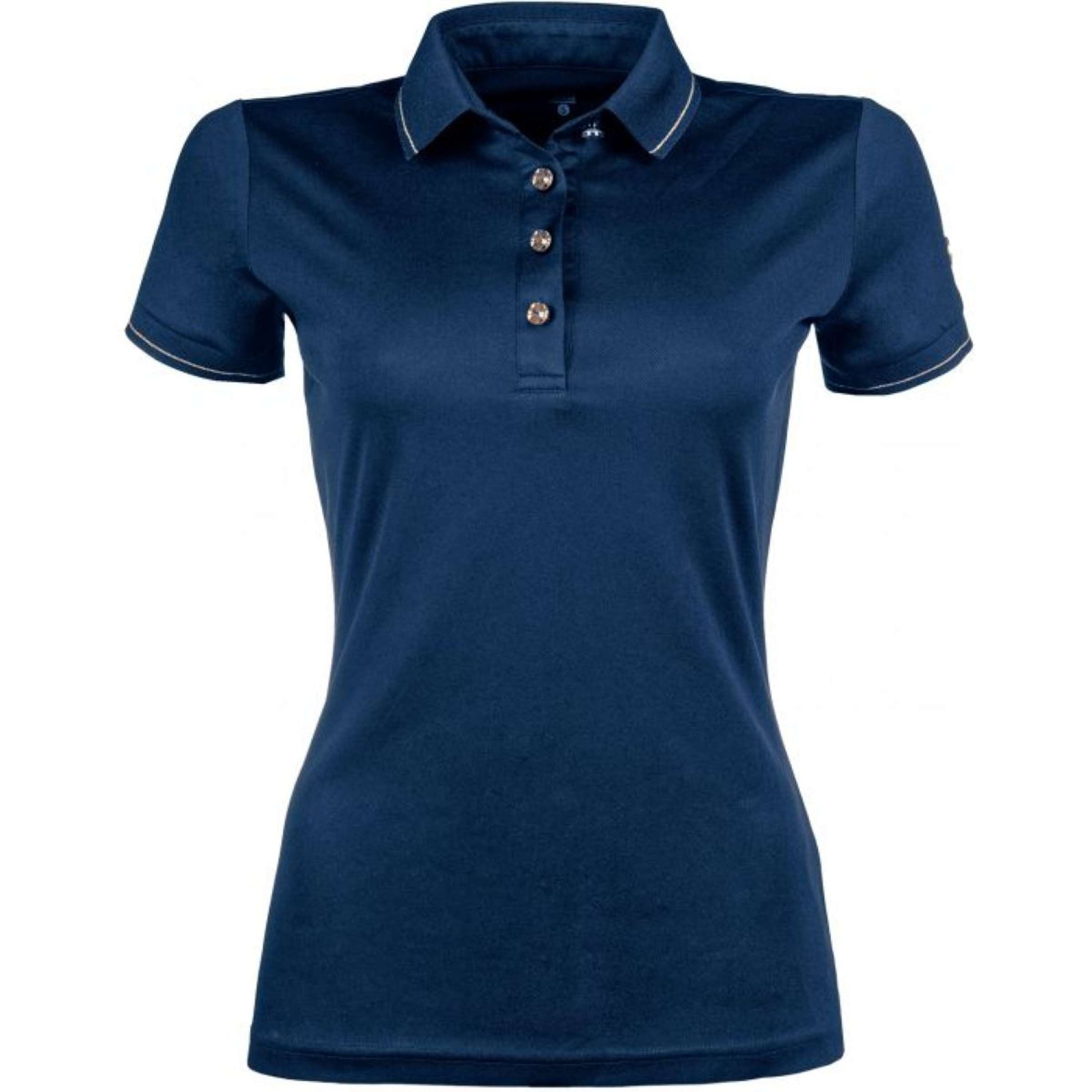 HKM Poloshirt Rosegold Glamour Ciemnoniebieski/Różowozłoty