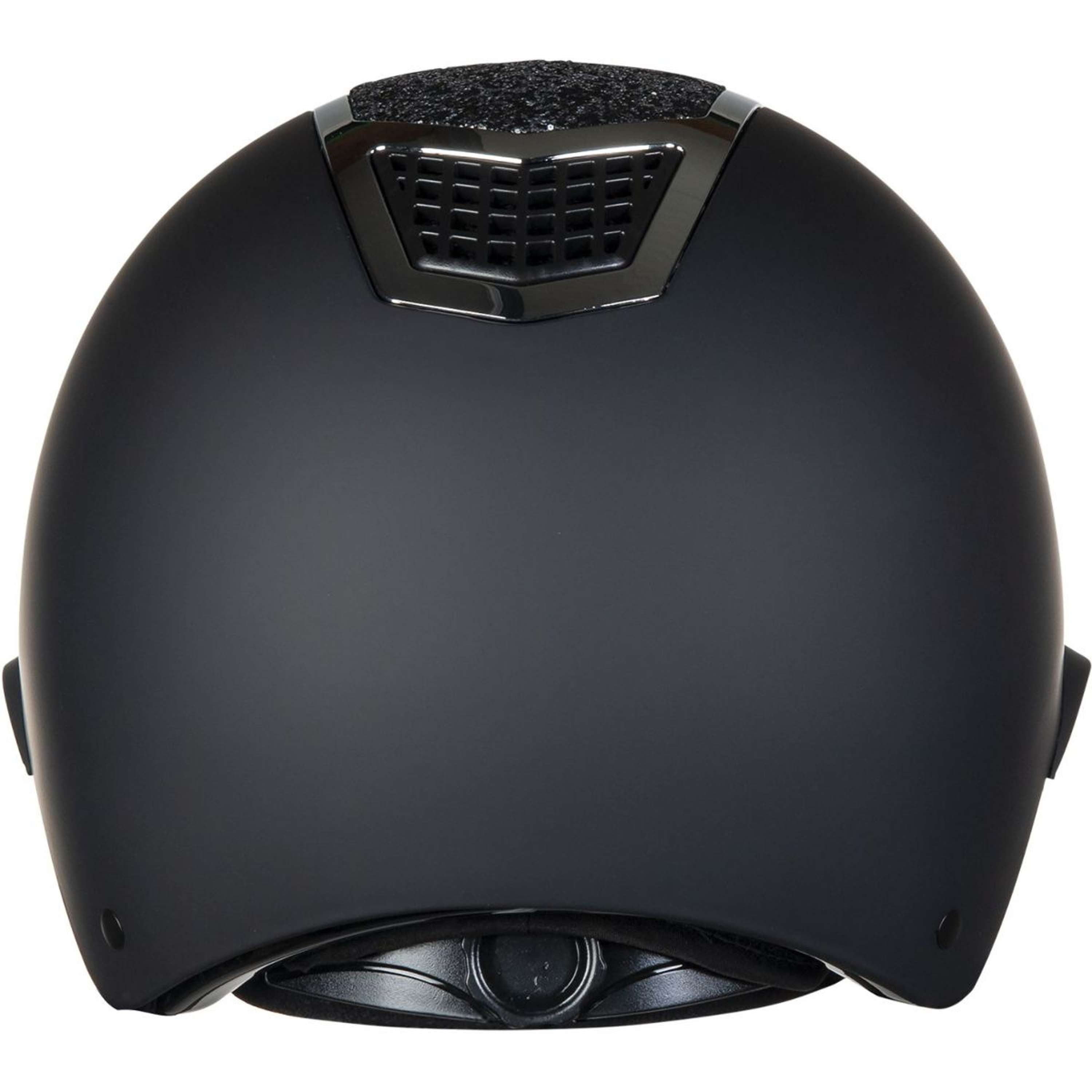 HKM Kask Jeździecki Glamour Shield Czarny - Srebrny