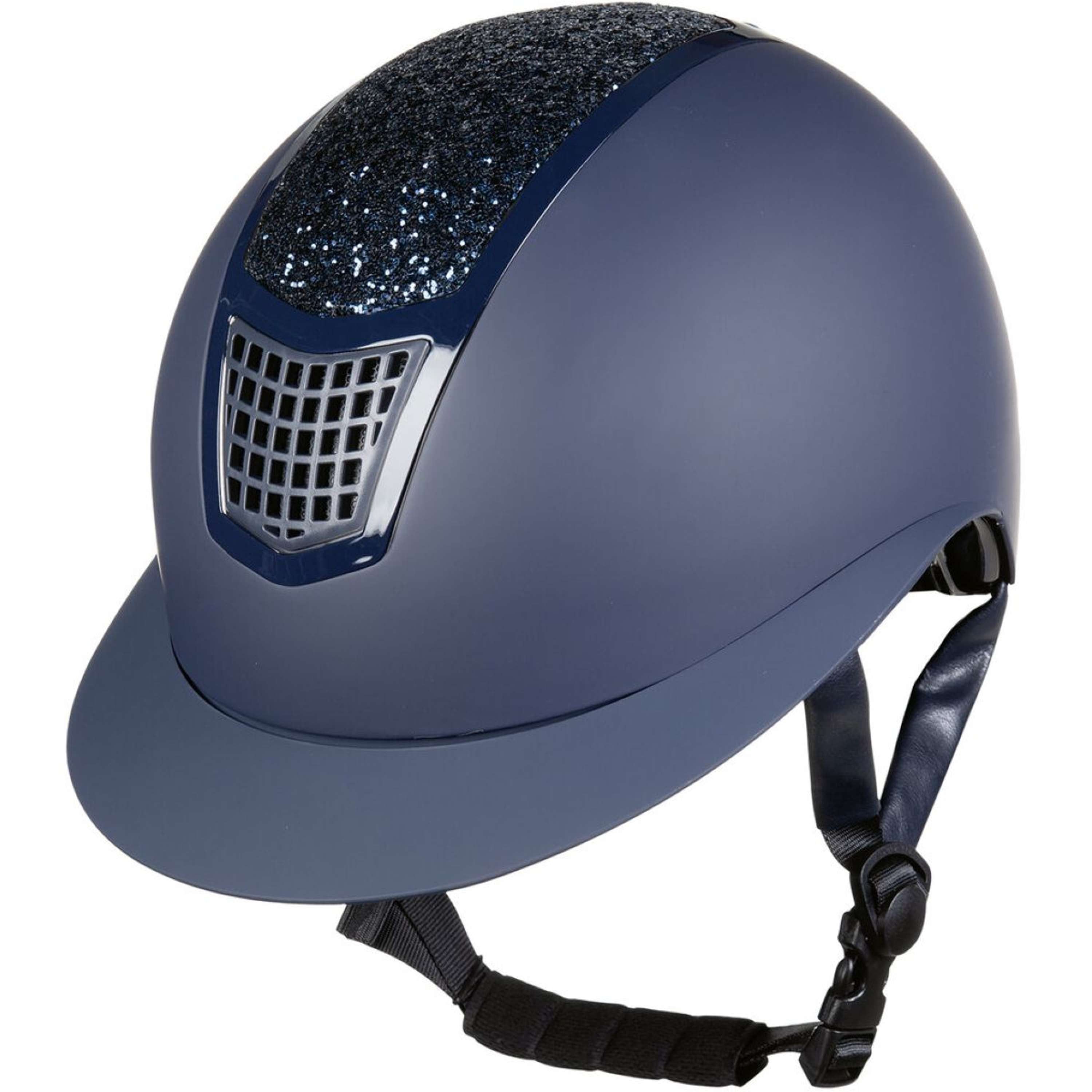 HKM Kask Jeździecki Glamour Shield Ciemnoniebieski