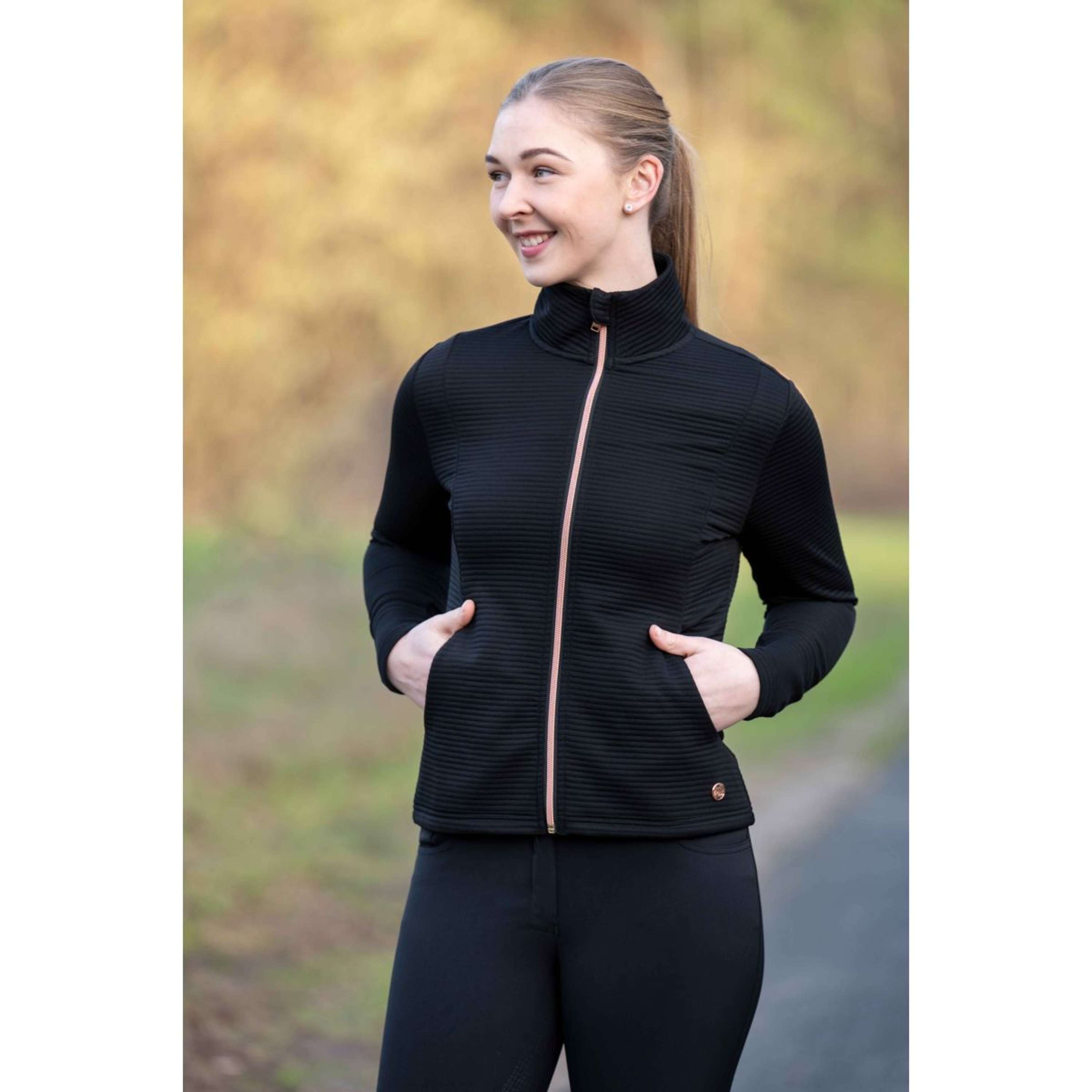 HKM Bluza Z Kapturem I Zamkiem Yvonne Czarny