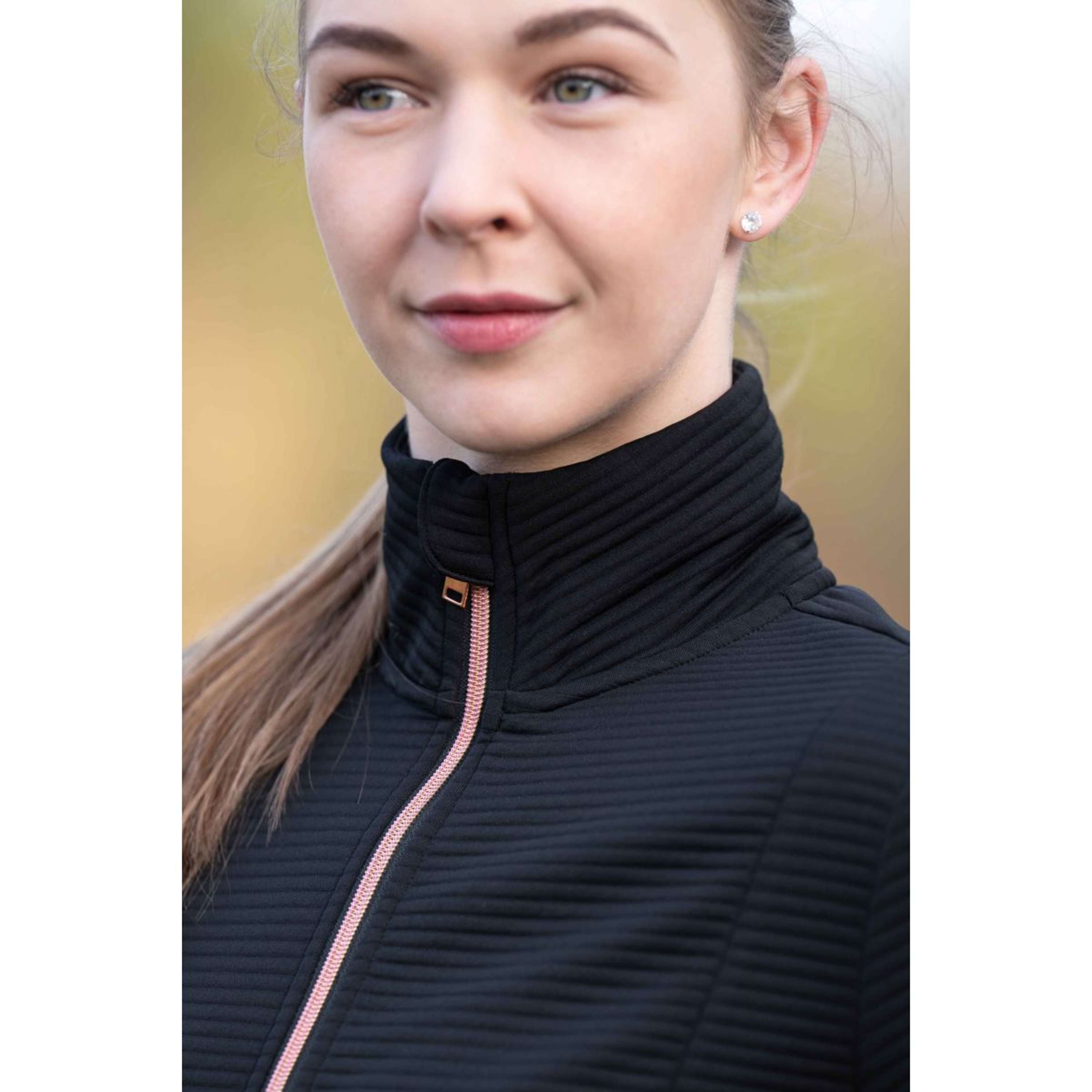 HKM Bluza Z Kapturem I Zamkiem Yvonne Czarny