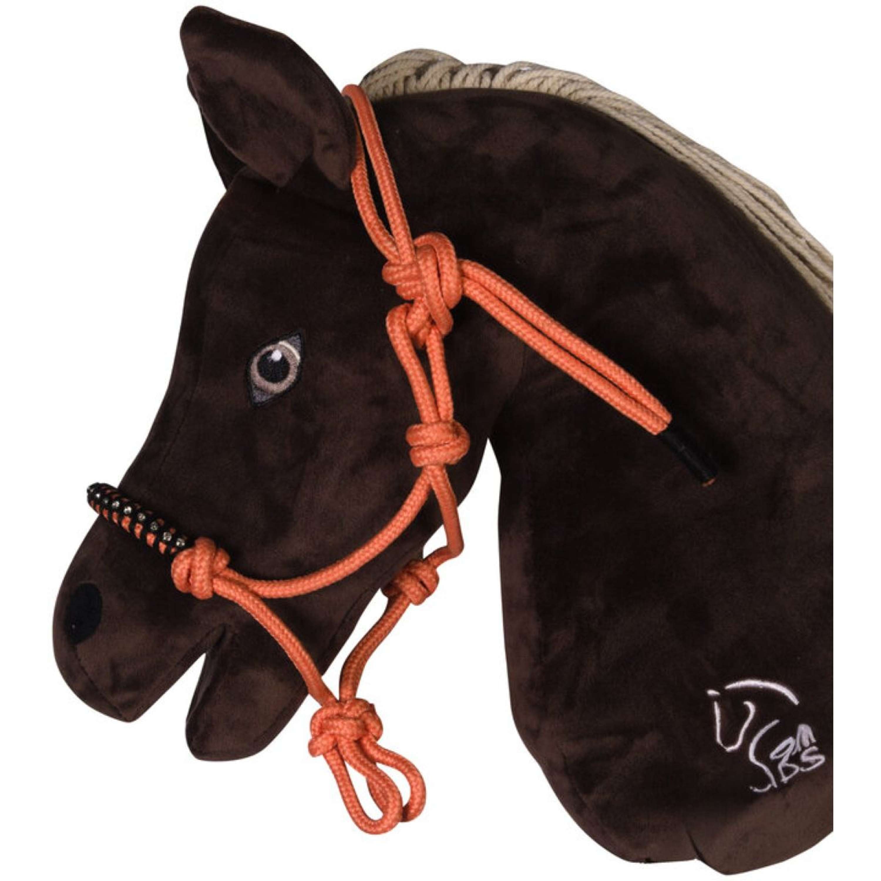 HKM Hobby Horsing Kantar Linowy Pomarańczowy