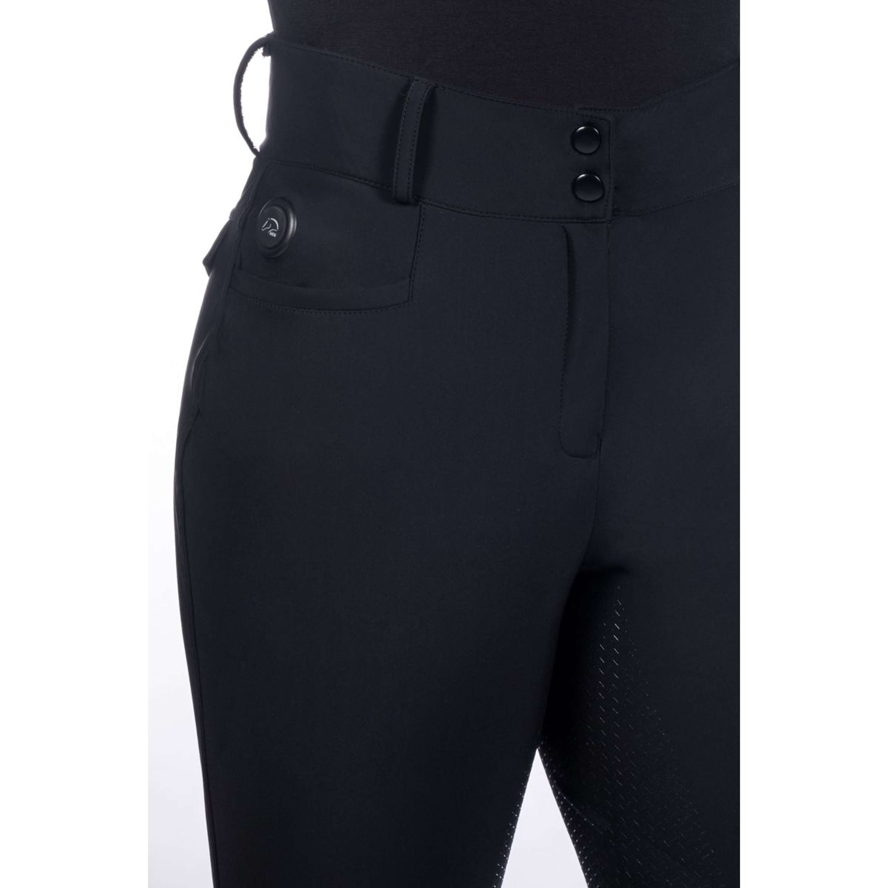 HKM Bryczesy Keep Warm Full Grip Czarny