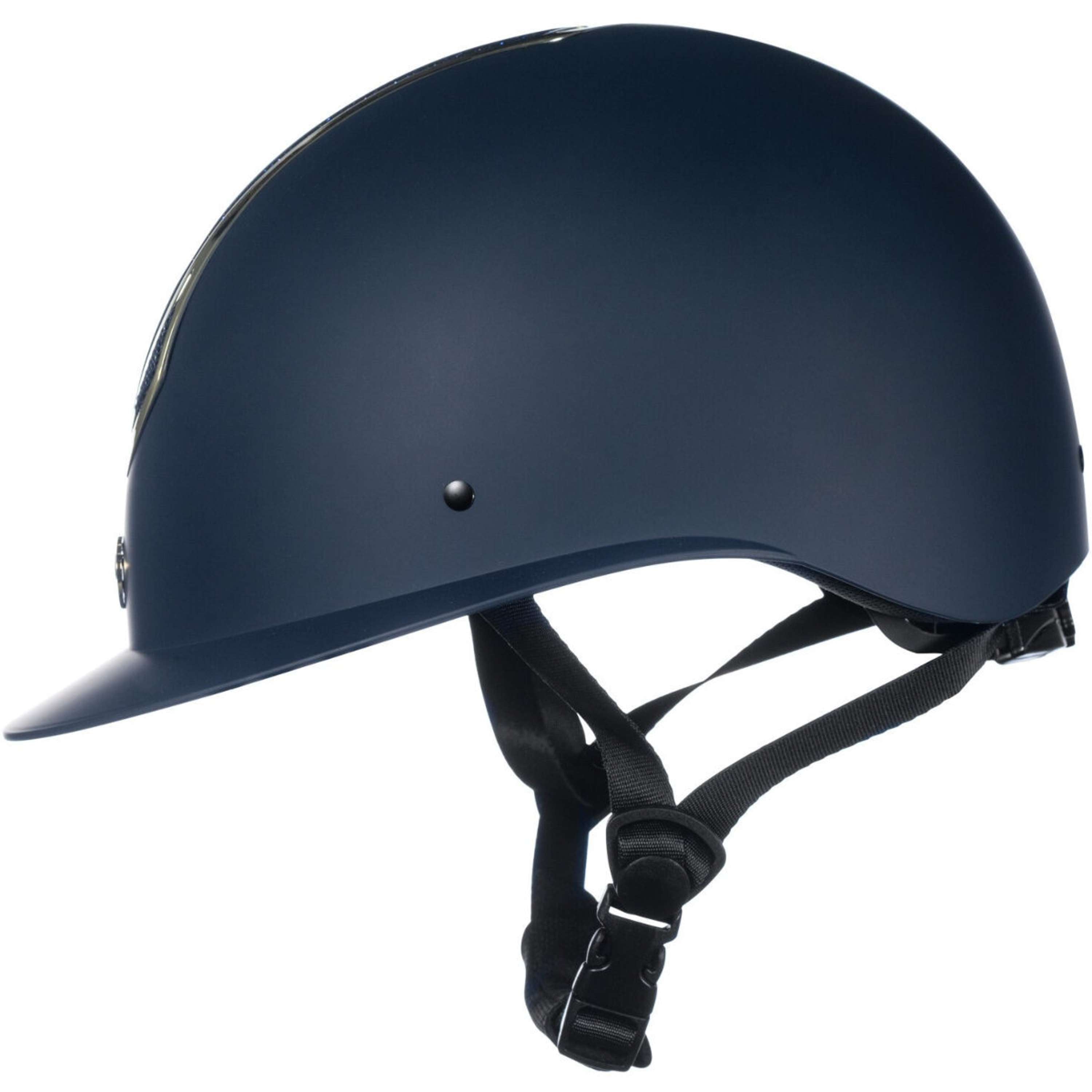 HKM Kask Jeździecki Illusion Ciemnoniebieski/Złoty