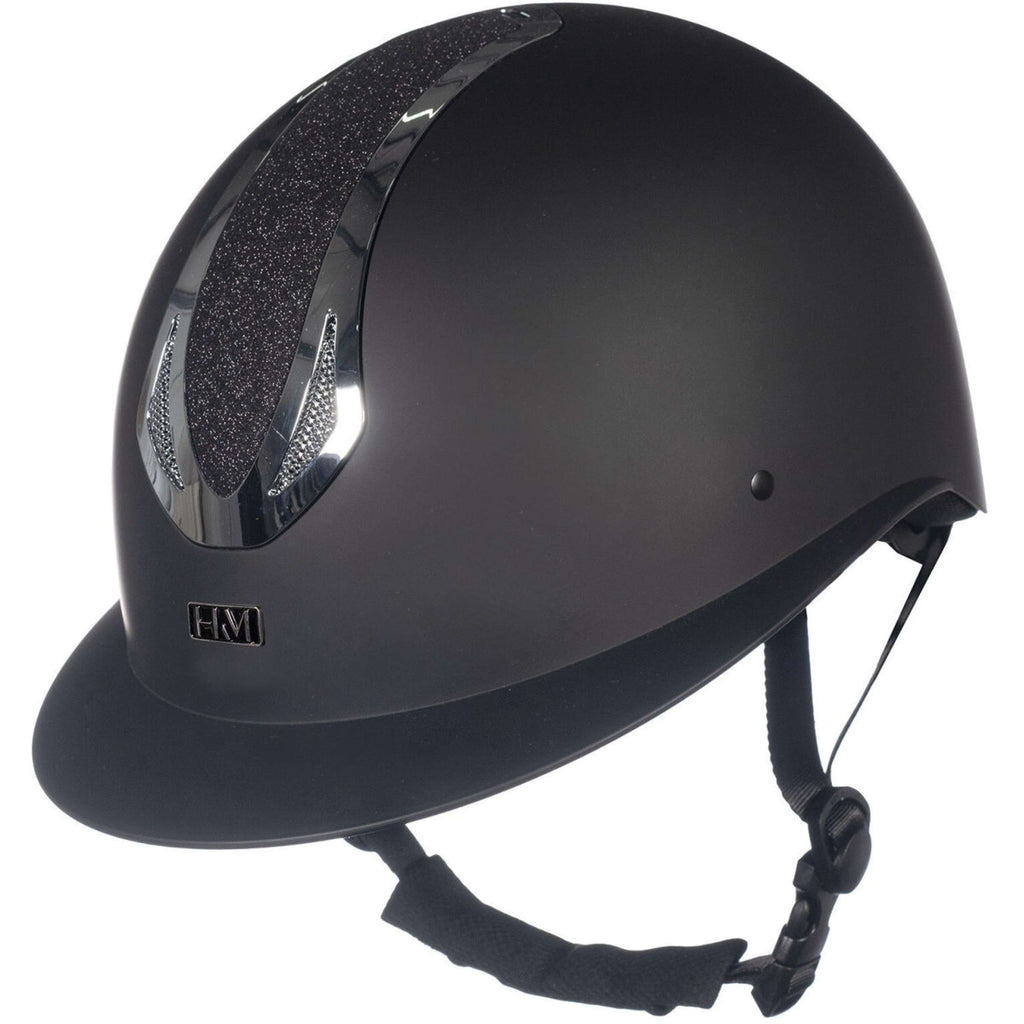 HKM Kask jeździecki Illusion czarno-srebrny