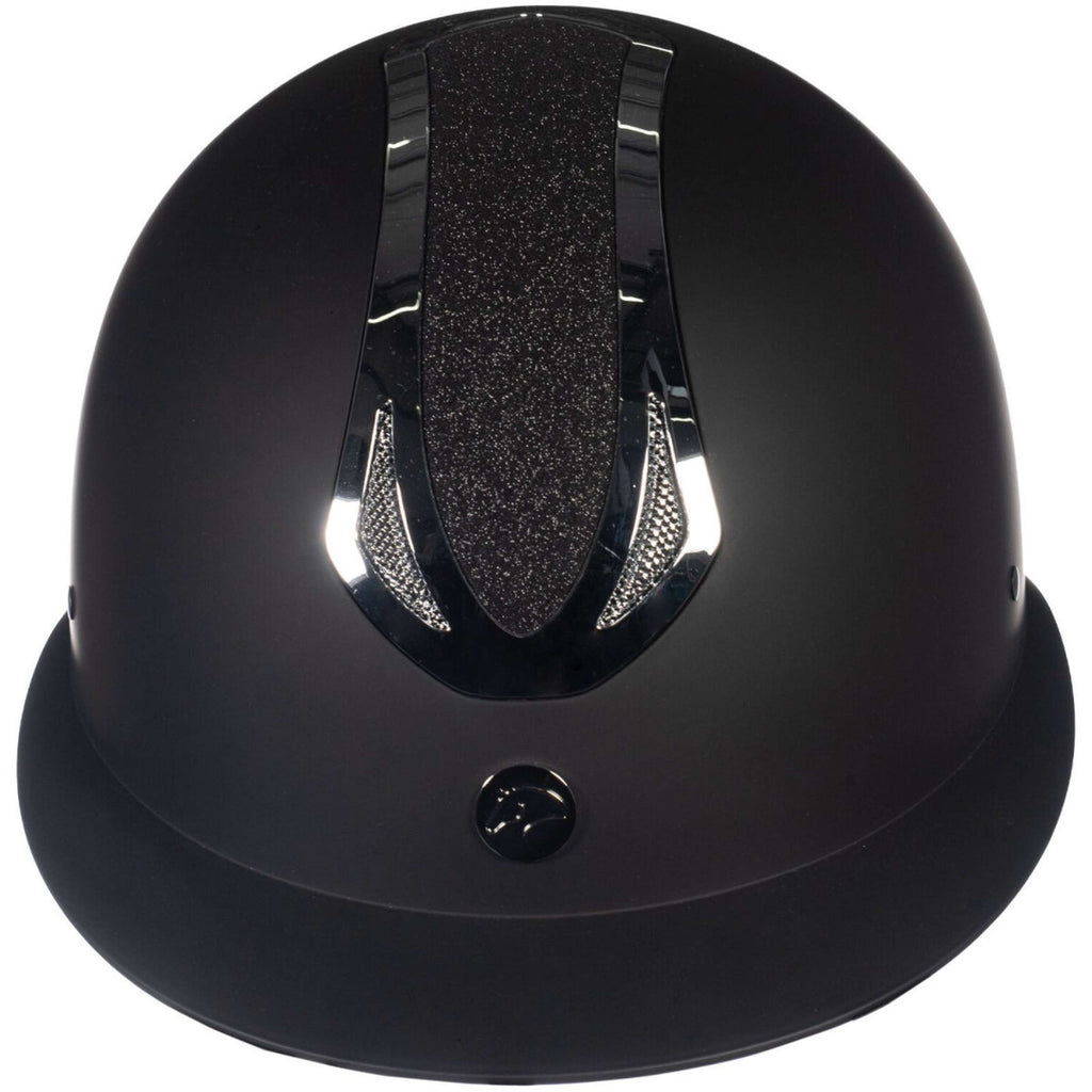 HKM Kask jeździecki Illusion czarno-srebrny