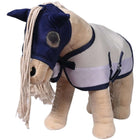 Maska przeciw owadom HKM Cuddle Horse szaro-niebieska
