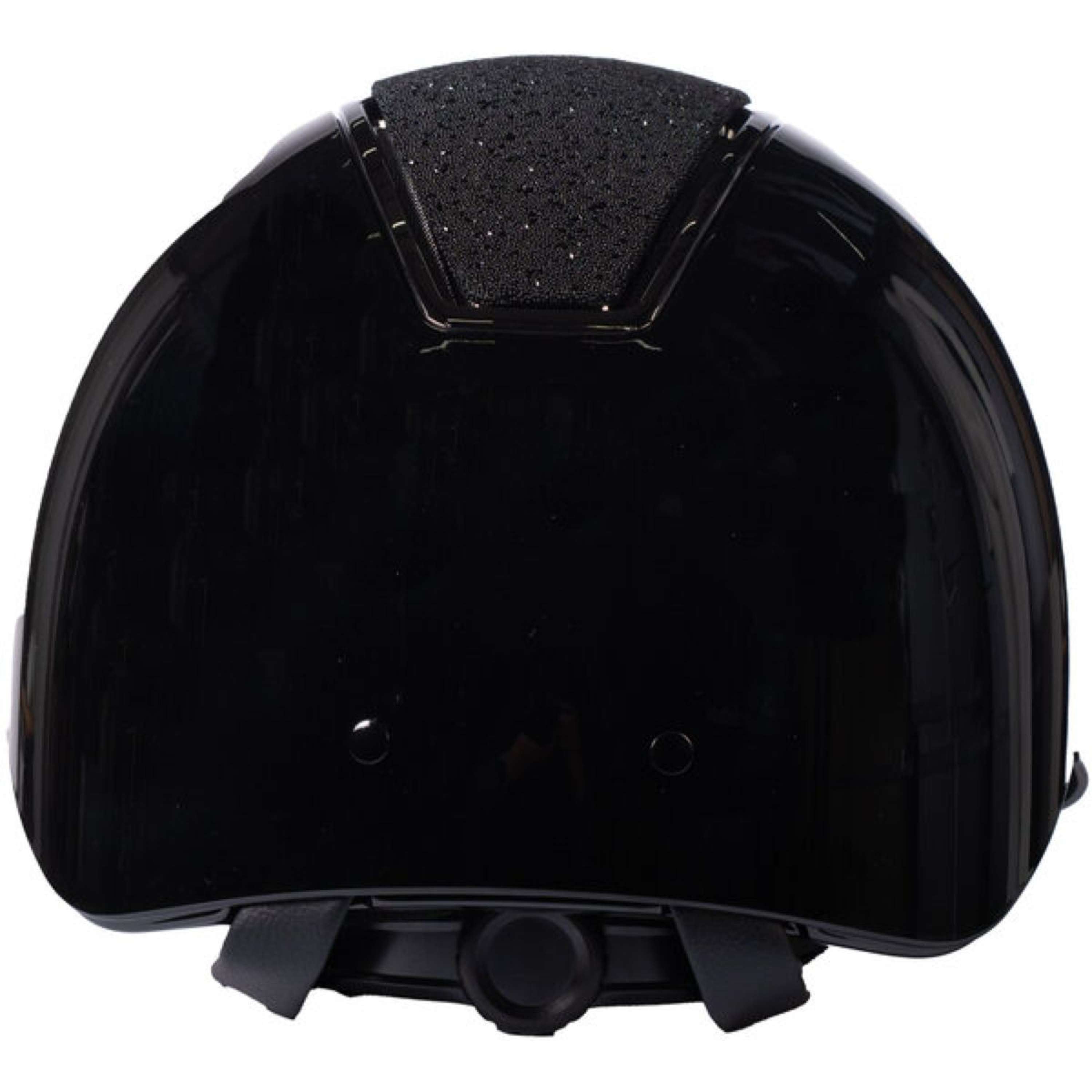 HKM Kask Jeździecki Lady Shield Brillant Czarny - Srebrny