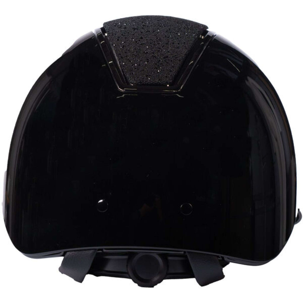 HKM Kask Jeździecki Lady Shield Brillant Czarny - Srebrny