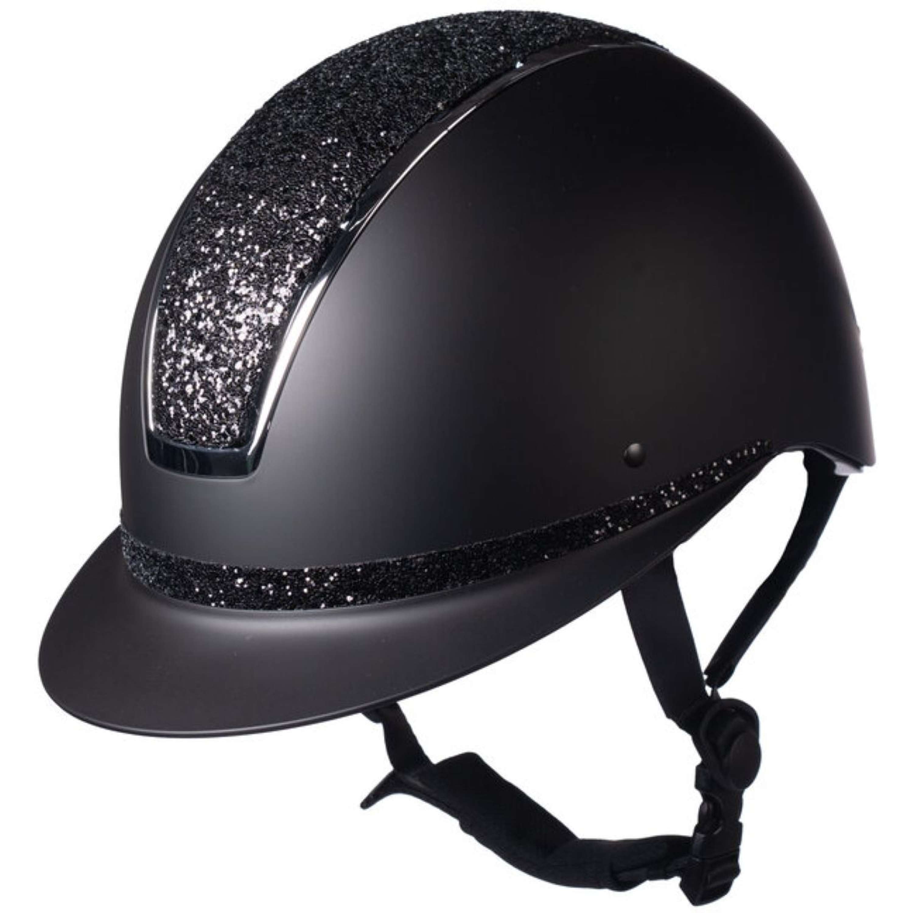 HKM Kask jeździecki Lady Shield Elegant czarny – srebrny
