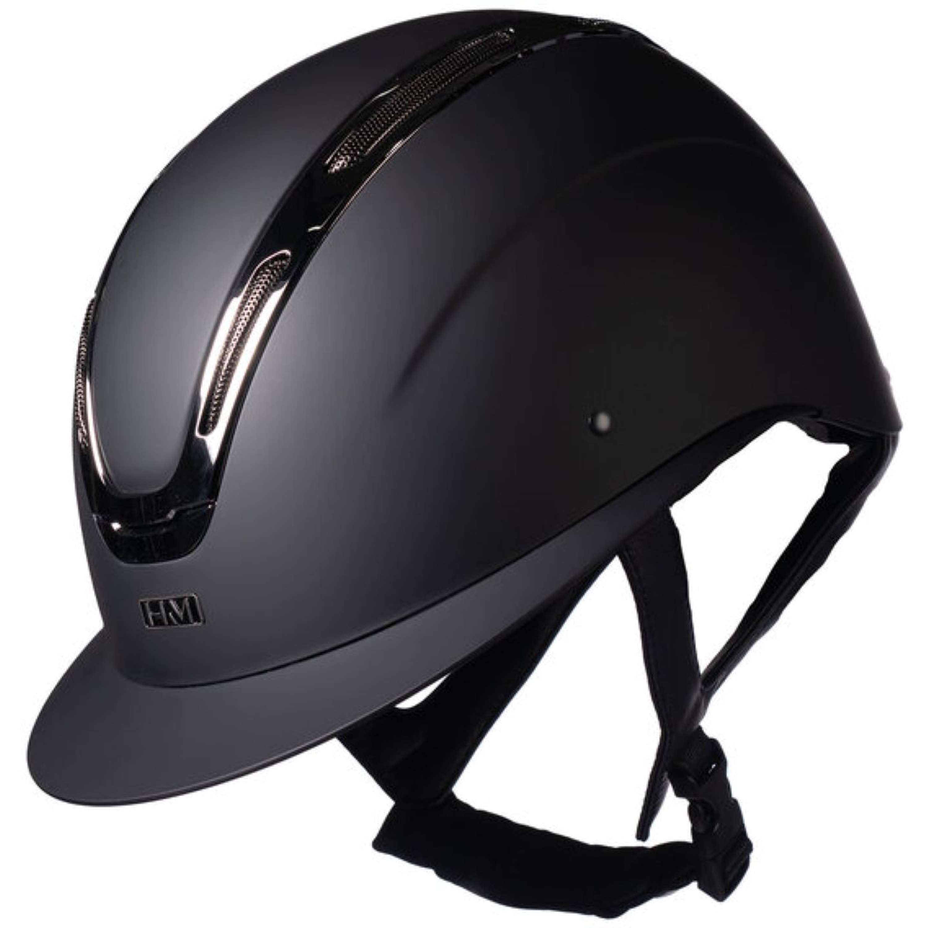 HKM Kask Jeździecki Kaida Czarny - Srebrny