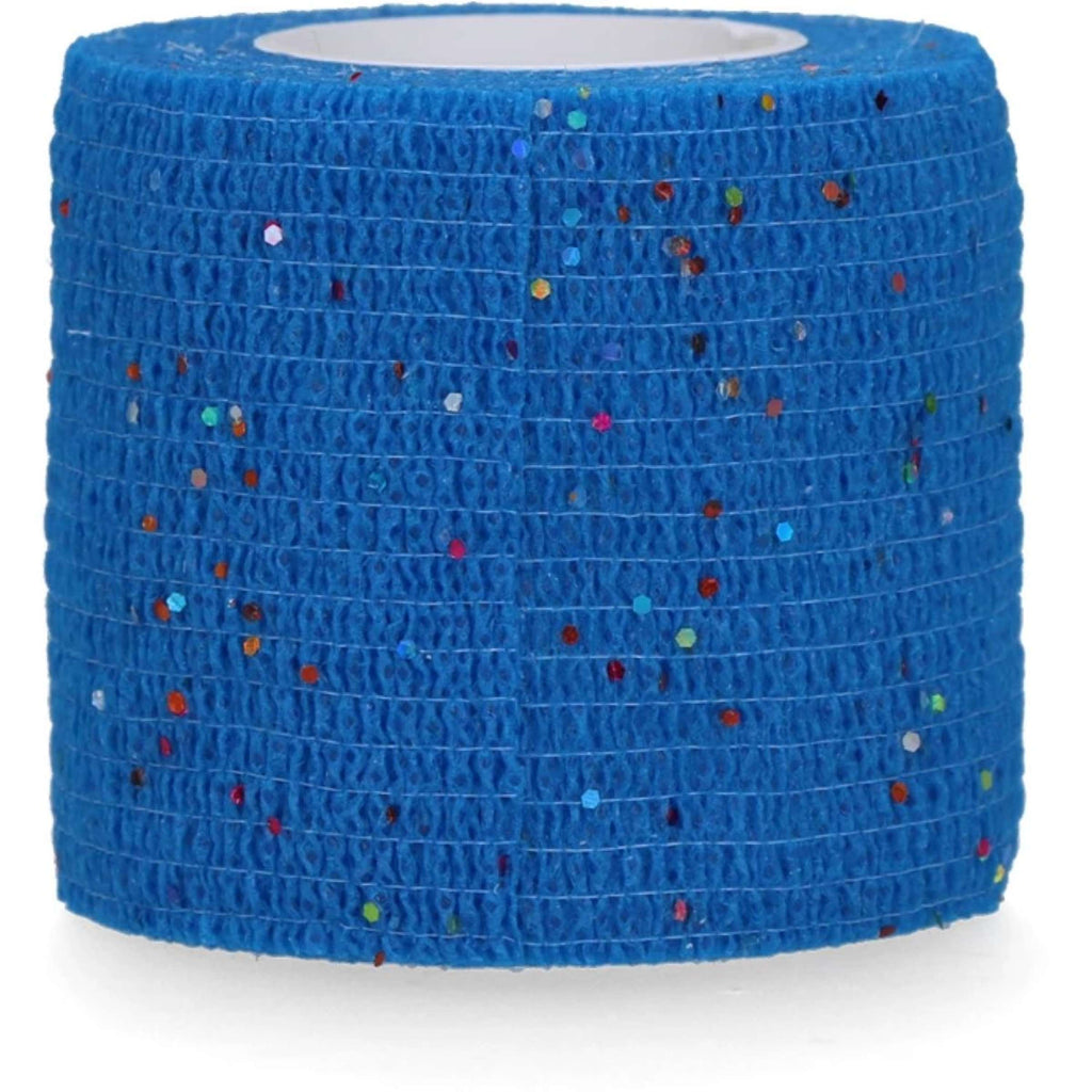 Doskonałe owijki dla koni Animal Profi Glitter Niebieskie