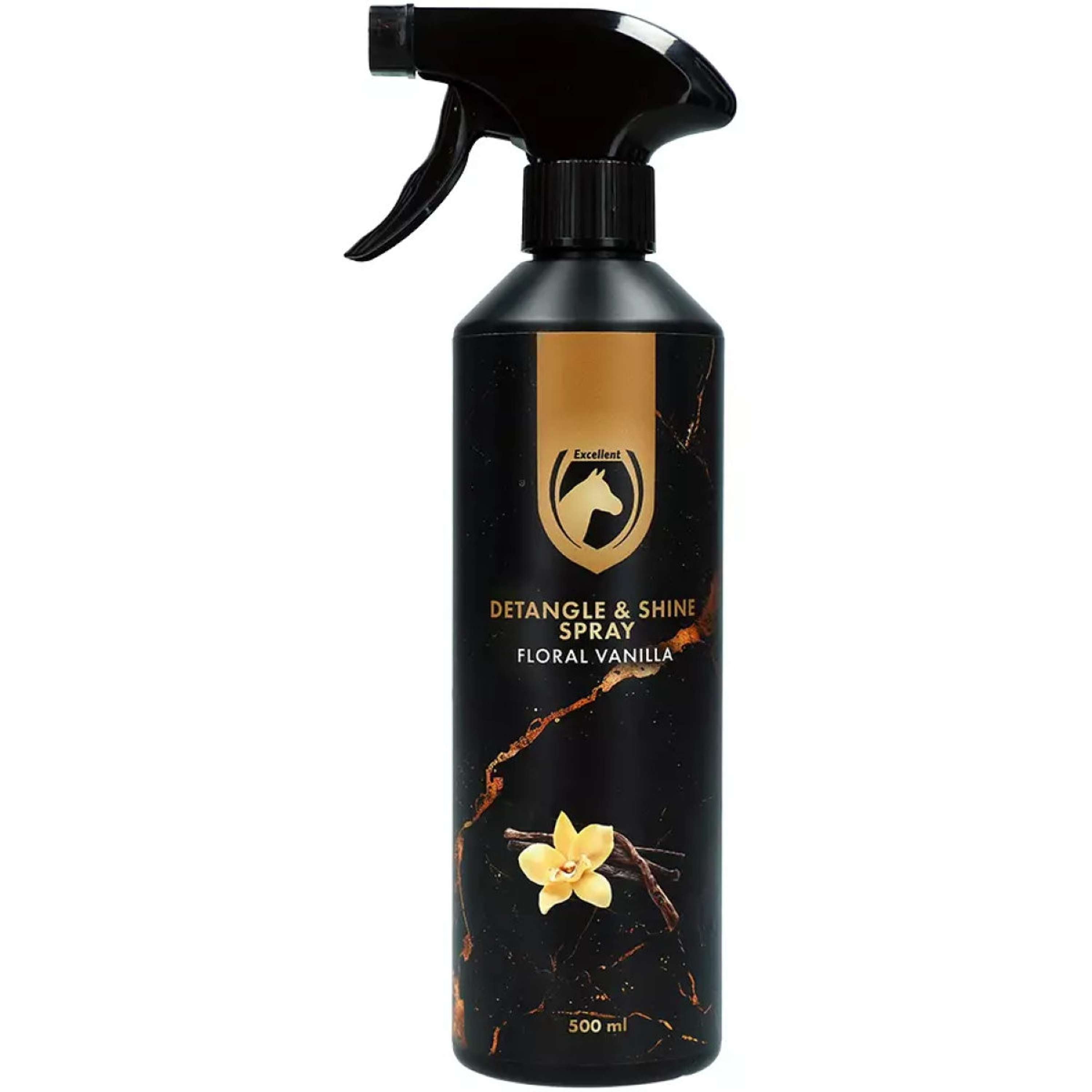 Excellent Horse Spray ułatwiający rozczesywanie i nabłyszczający o zapachu wanilii z nutami kwiatowymi