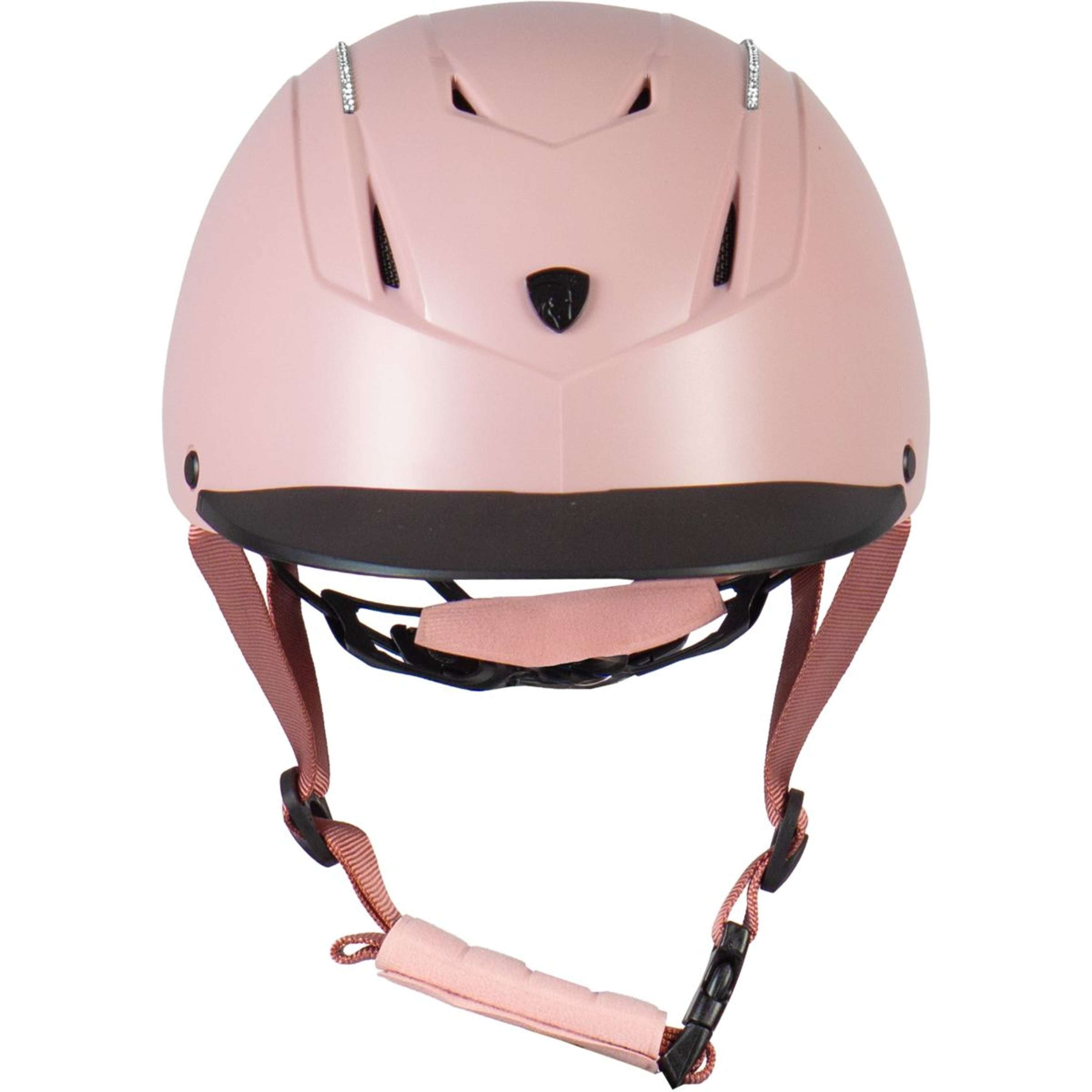 Kask jeździecki HORKA Dali Strass różowy/srebrny
