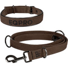 EQPRO Obroża I Smycz Softshell Czekoladowy