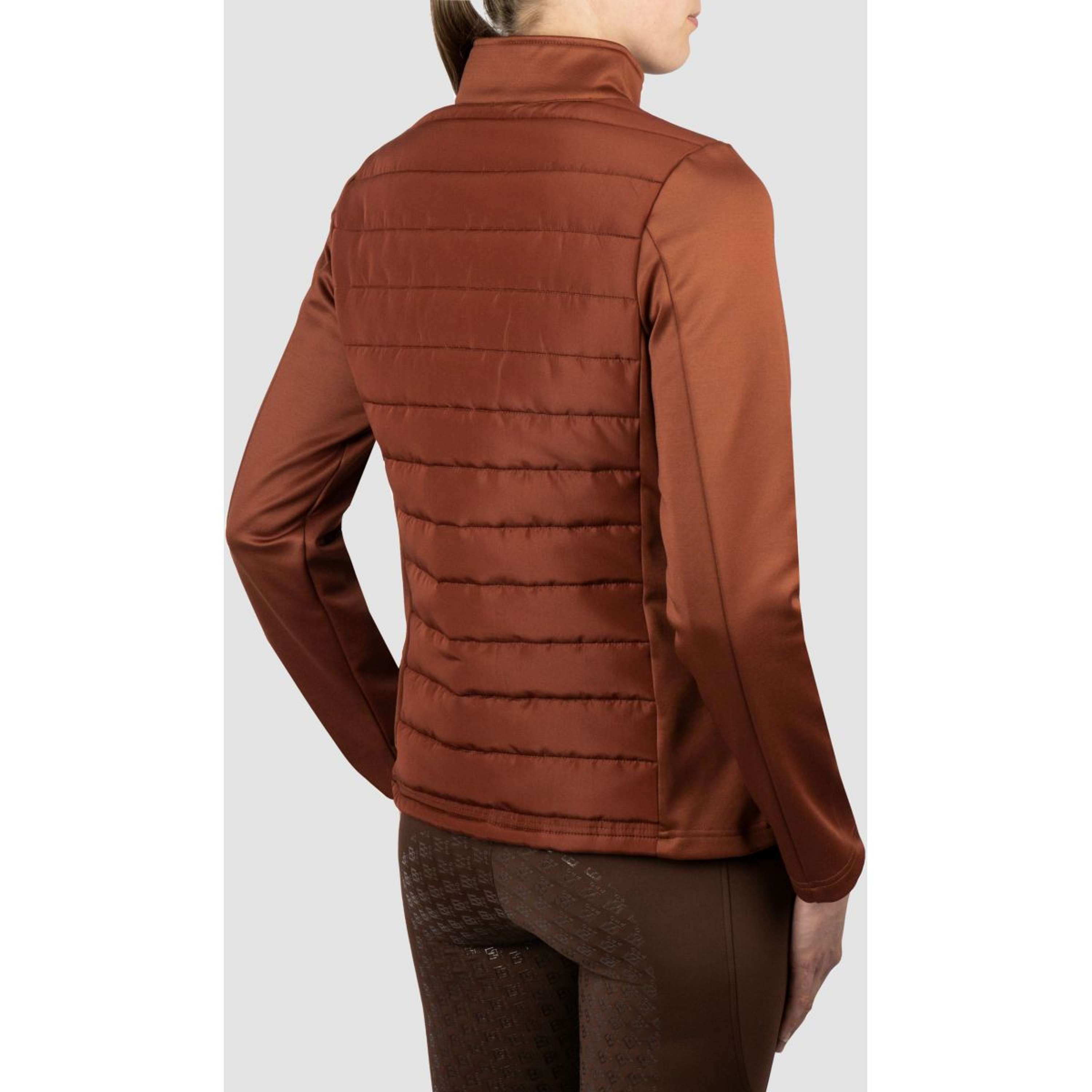 EQPRO Bluza Z Kapturem I Zamkiem Geneviève Burnt Umber