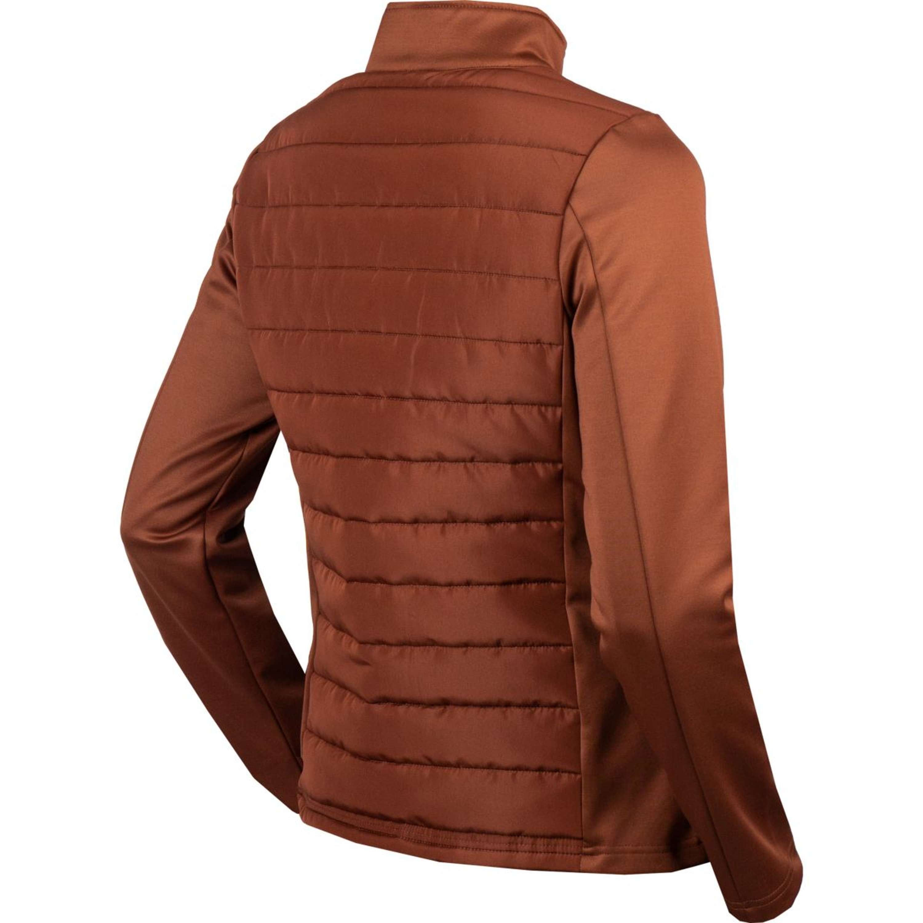 EQPRO Bluza Z Kapturem I Zamkiem Geneviève Burnt Umber