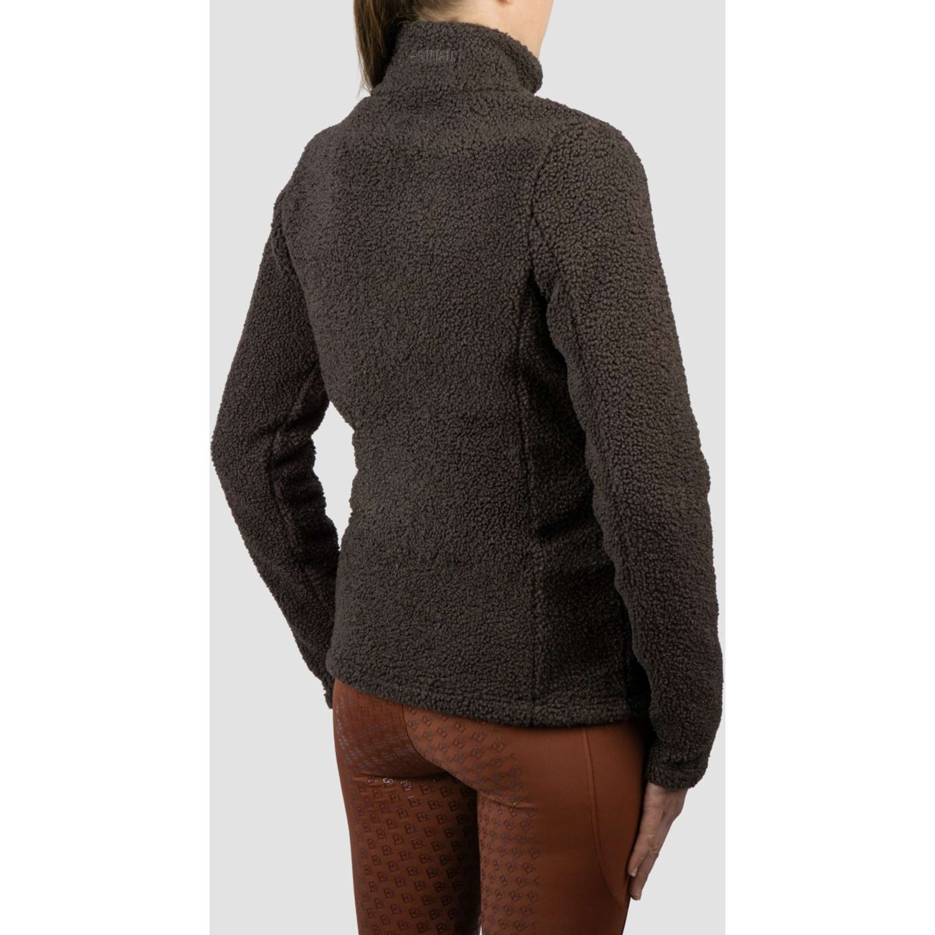 EQPRO Teddy Bluza Z Kapturem I Zamkiem Francesca Czekoladowy