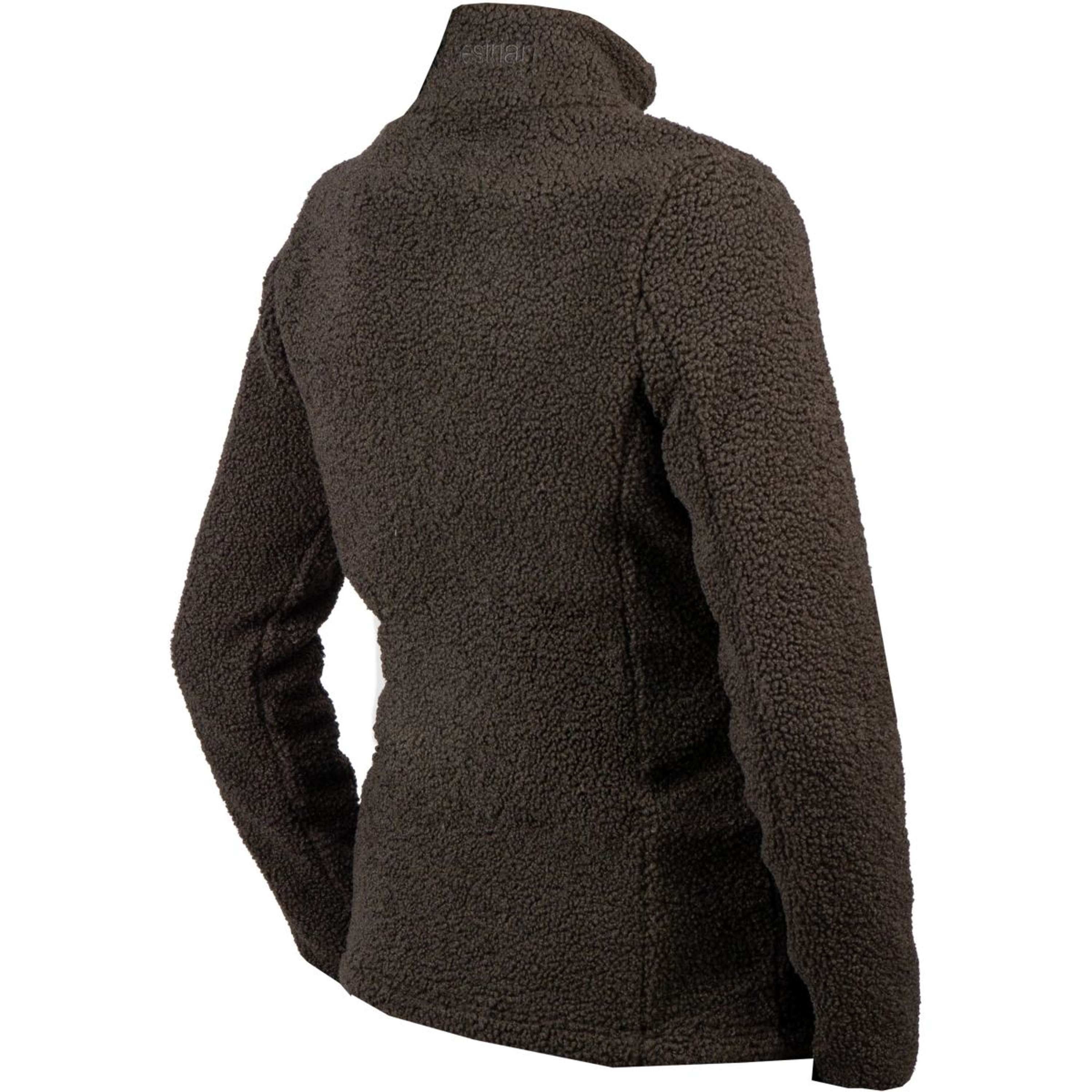 EQPRO Teddy Bluza Z Kapturem I Zamkiem Francesca Czekoladowy