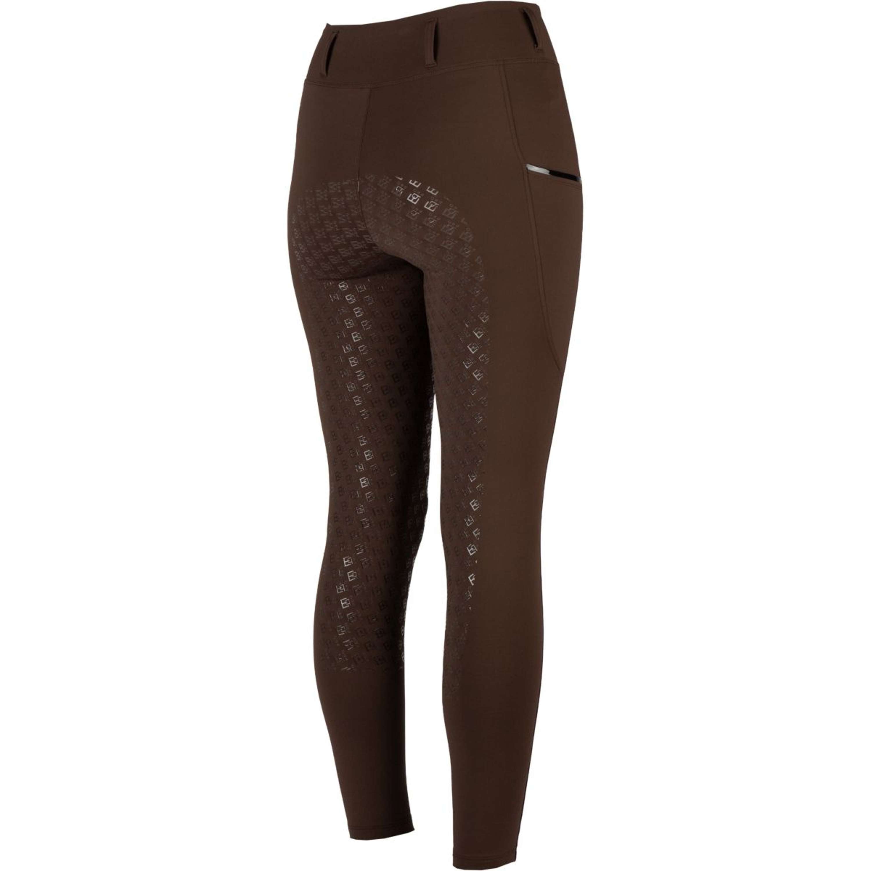 EQPRO Legginsy Jeździeckie Mindy Full Grip Czekoladowy