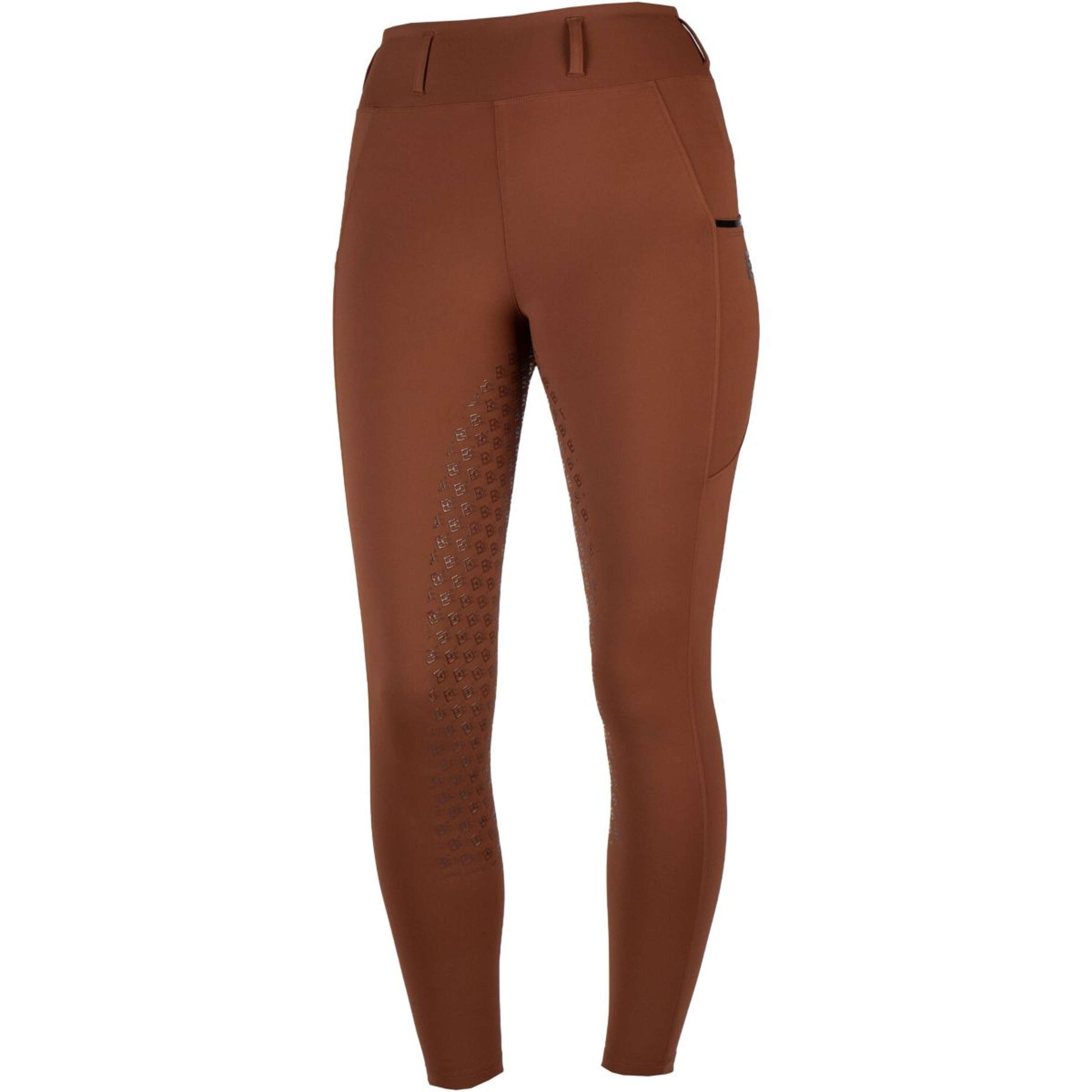 EQPRO Legginsy Jeździeckie Mindy Full Grip Burnt Umber