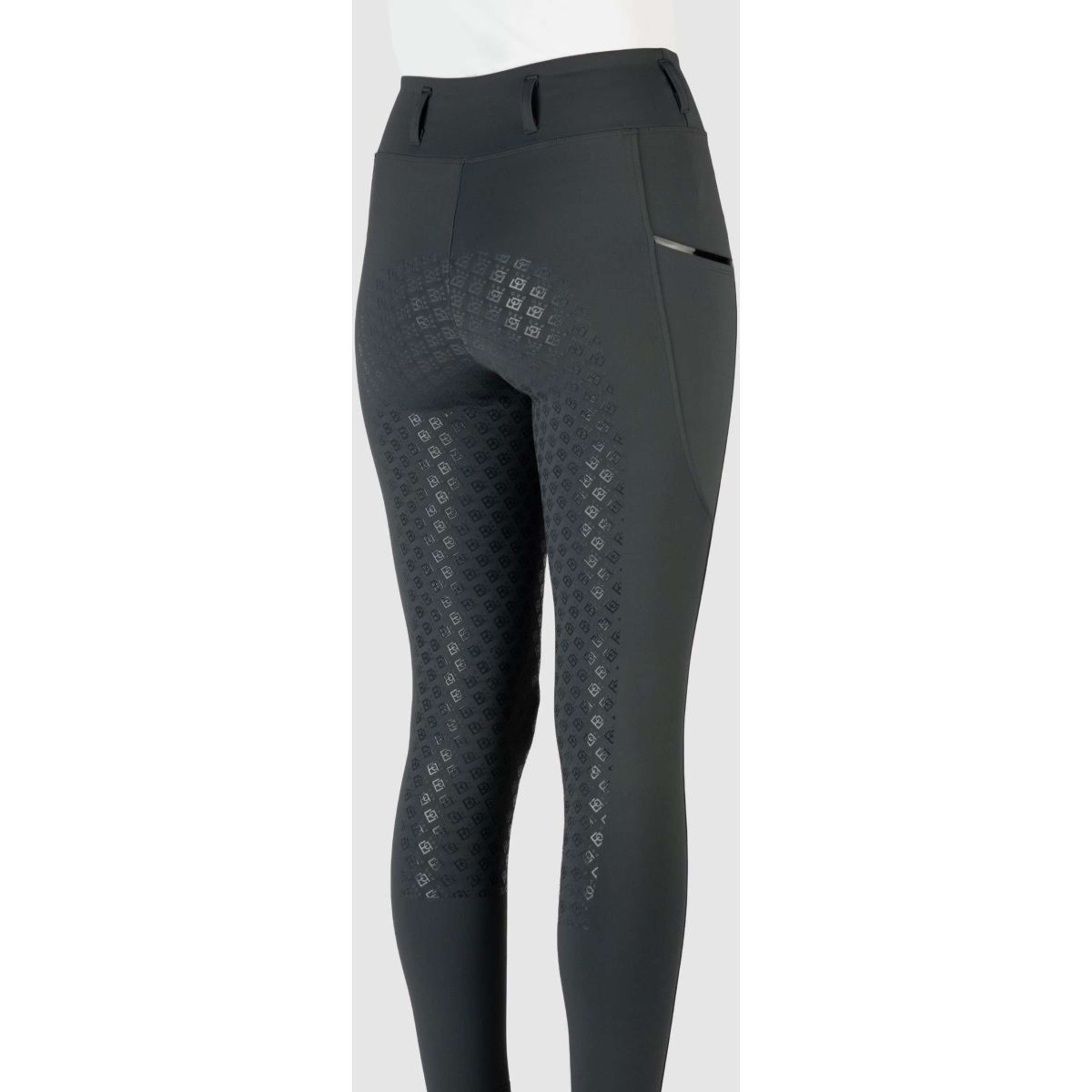 EQPRO Legginsy Jeździeckie Mindy Full Grip Shadow Steel