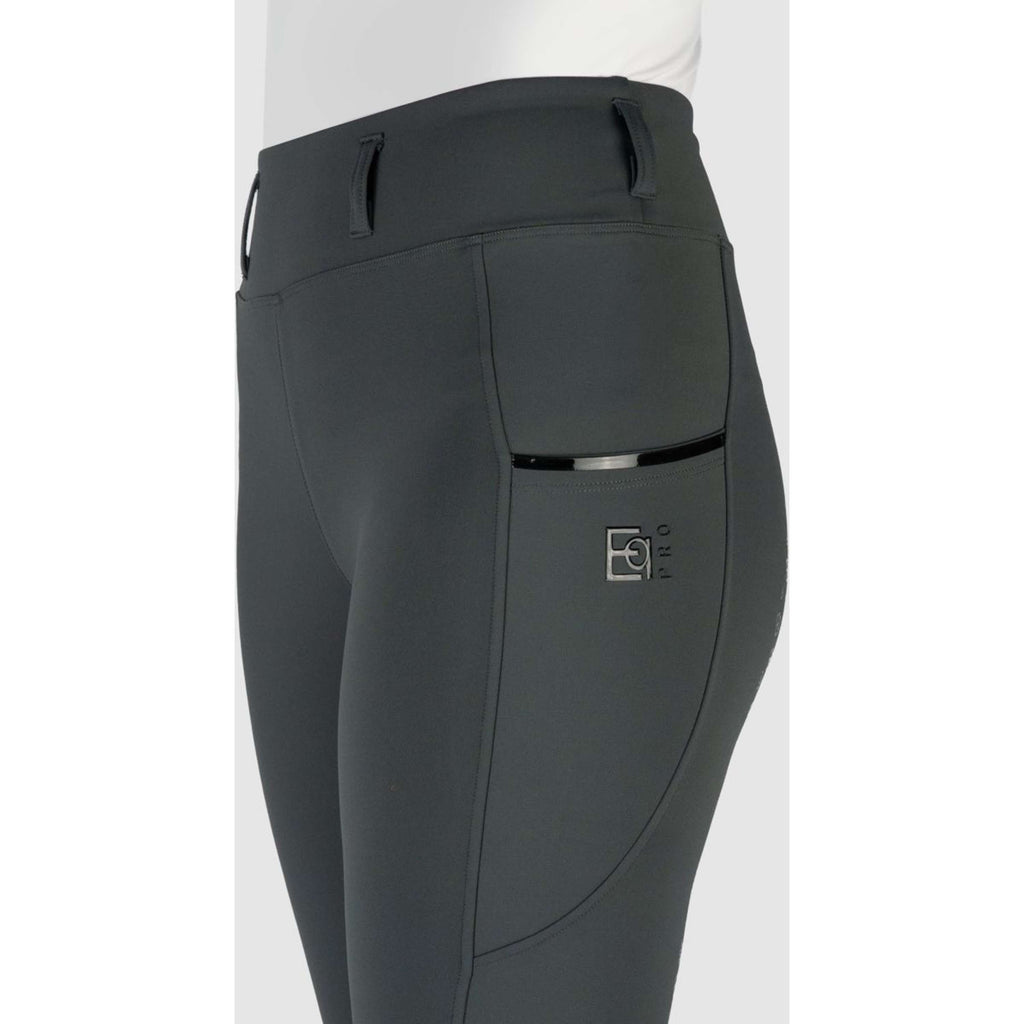 Legginsy jeździeckie EQPRO Mindy Full Grip Shadow Steel