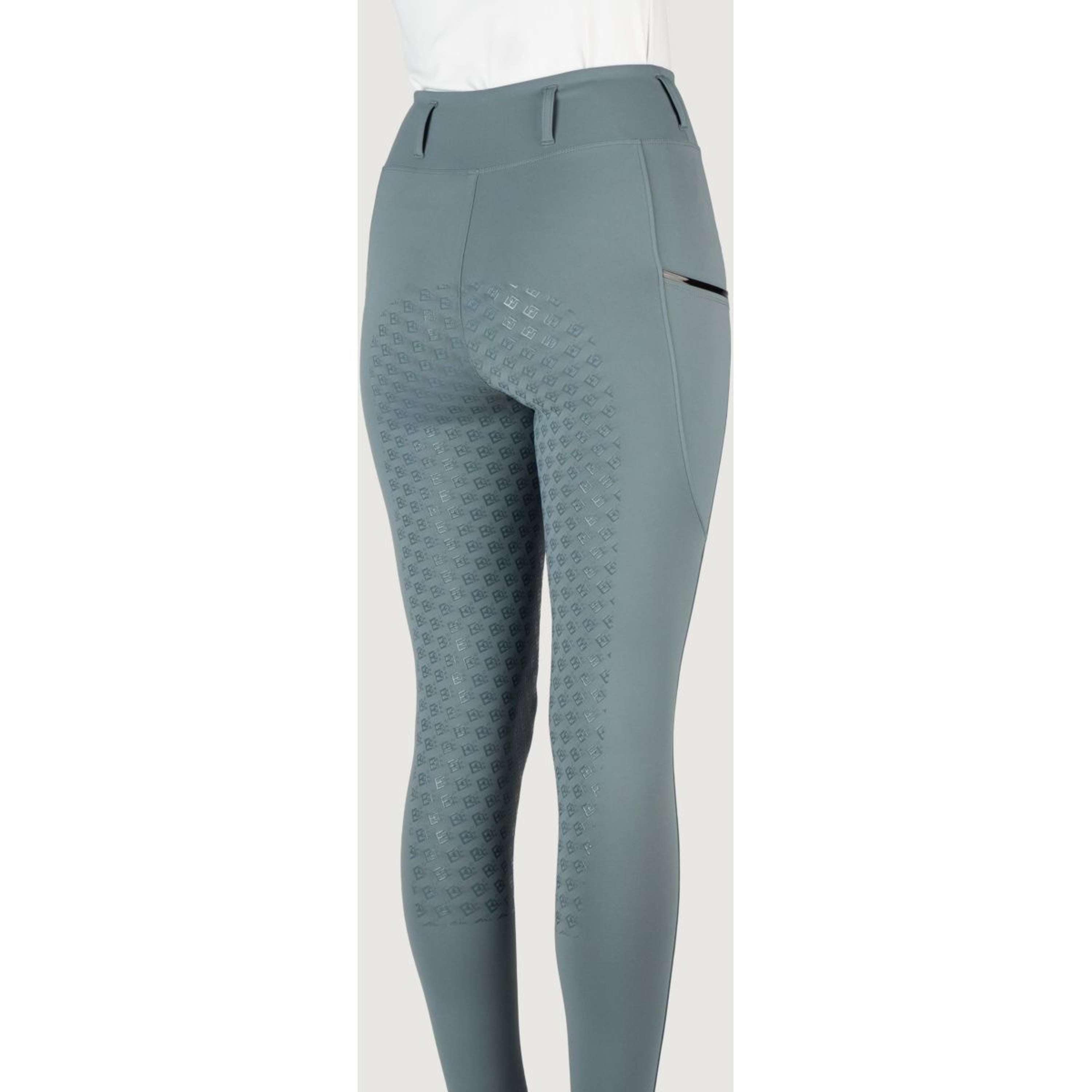 EQPRO Legginsy Jeździeckie Mindy Full Grip Blue Mist