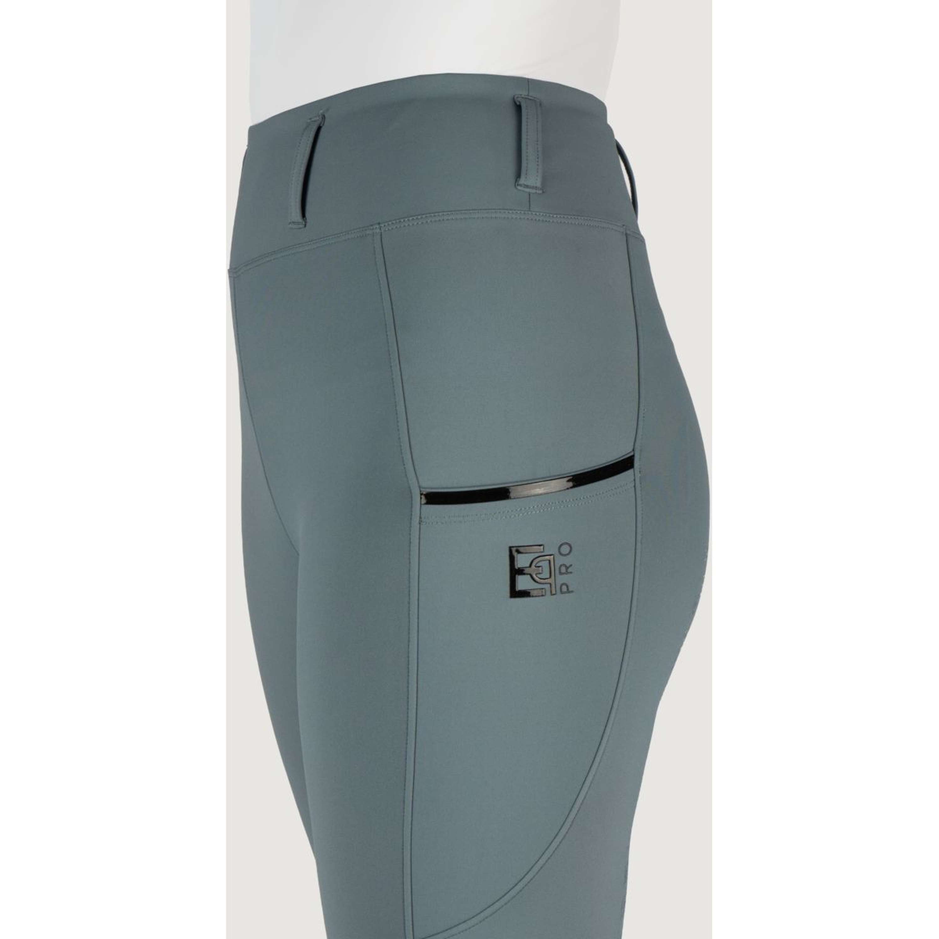 EQPRO Legginsy Jeździeckie Mindy Full Grip Blue Mist