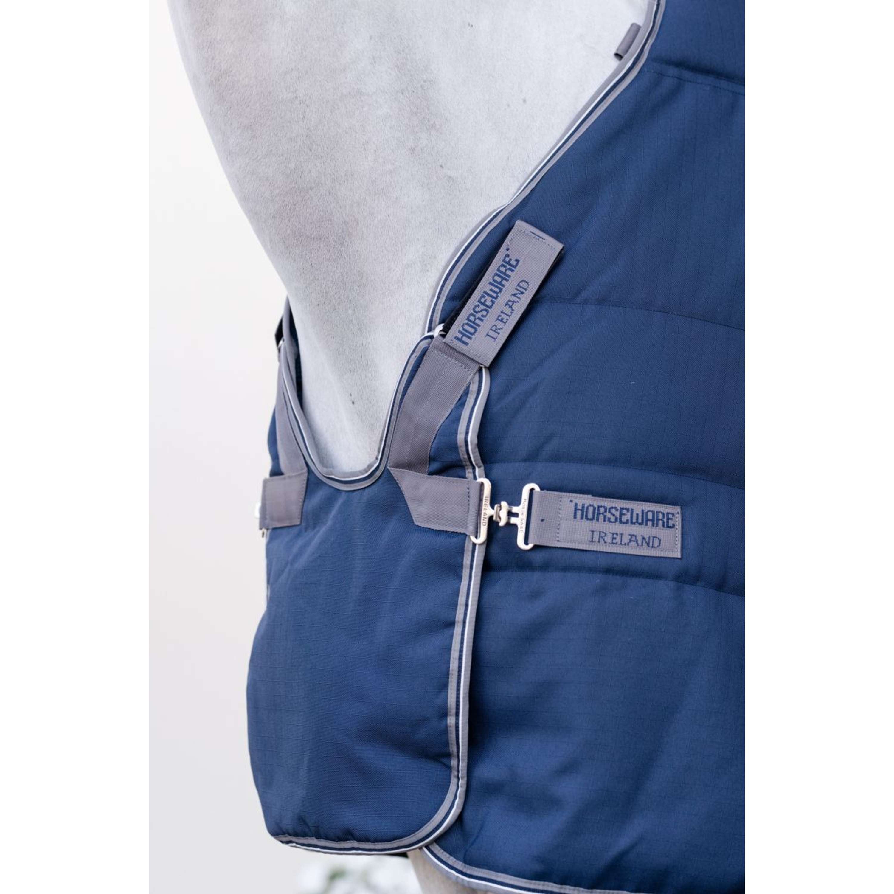 Derka stajenna Rambo Optimo Plus 200g Navy/Thunderstorm Grey/Silver