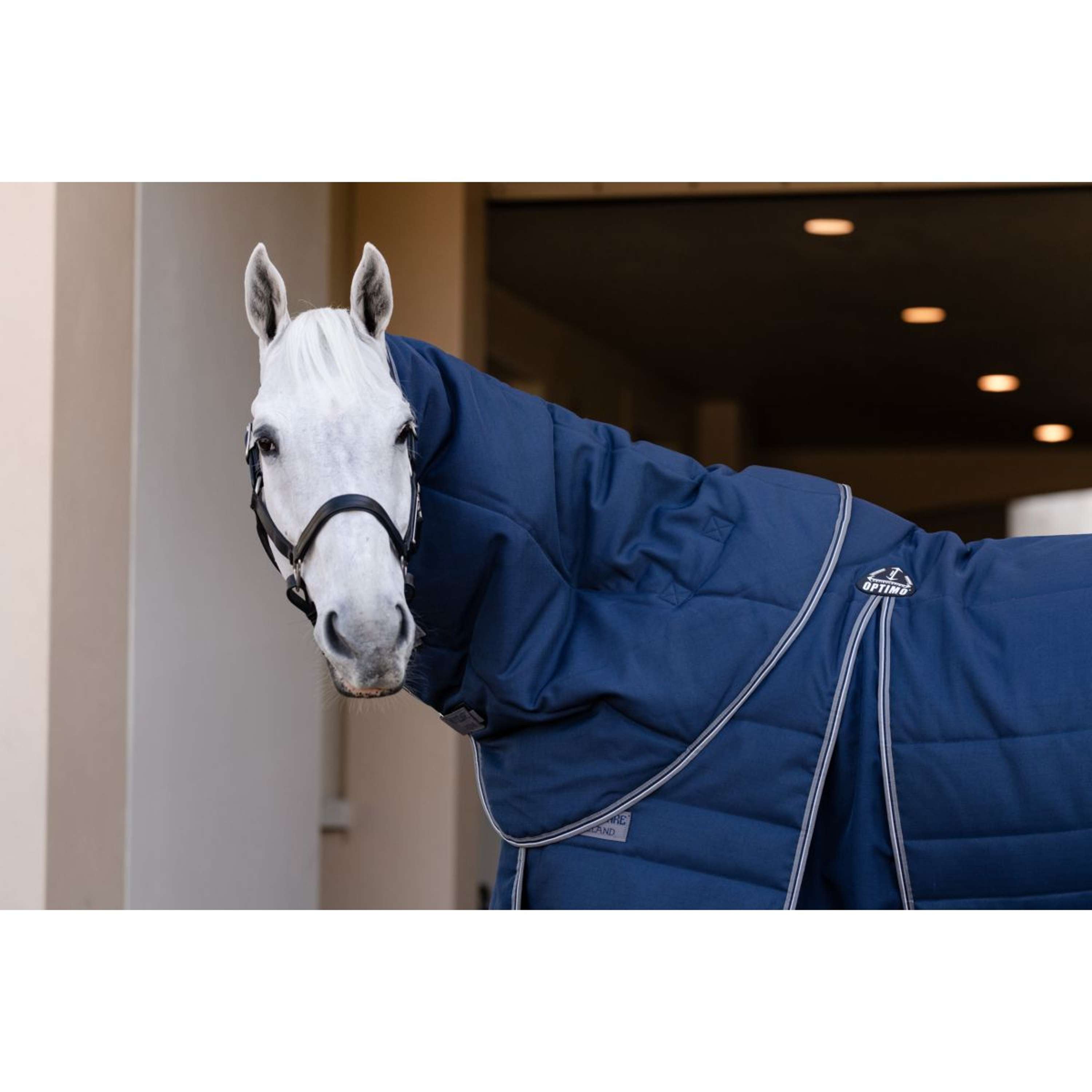 Derka stajenna Rambo Optimo Plus 200g Navy/Thunderstorm Grey/Silver