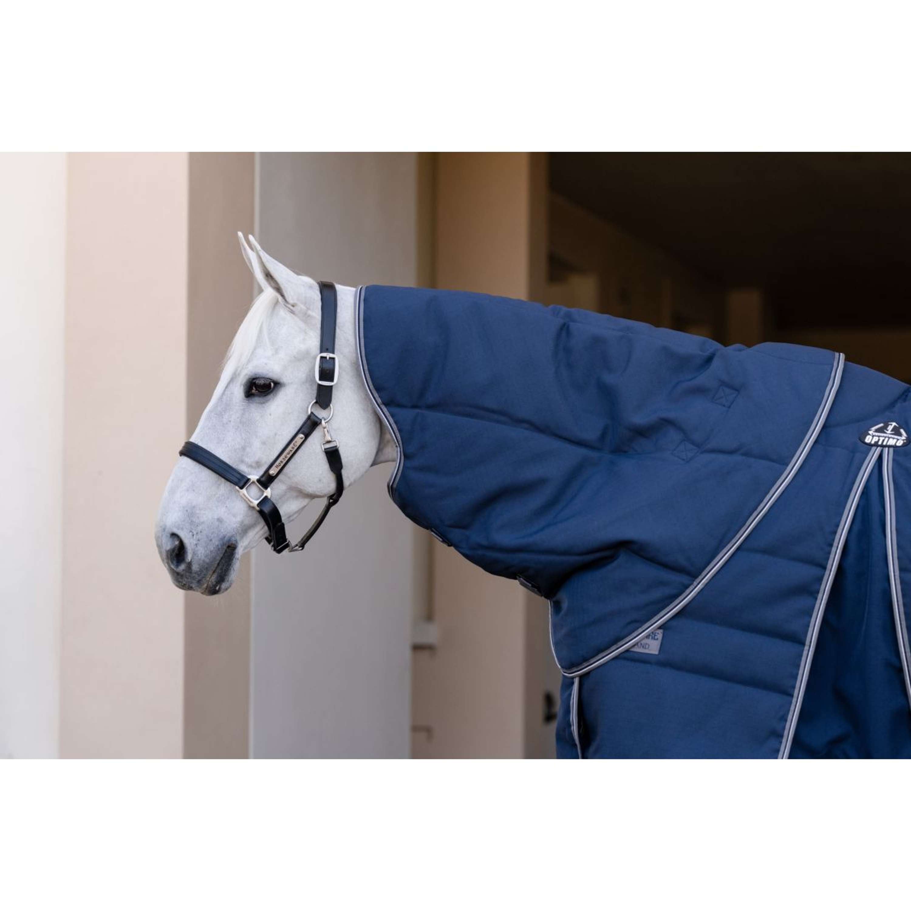 Derka stajenna Rambo Optimo Plus 200g Navy/Thunderstorm Grey/Silver