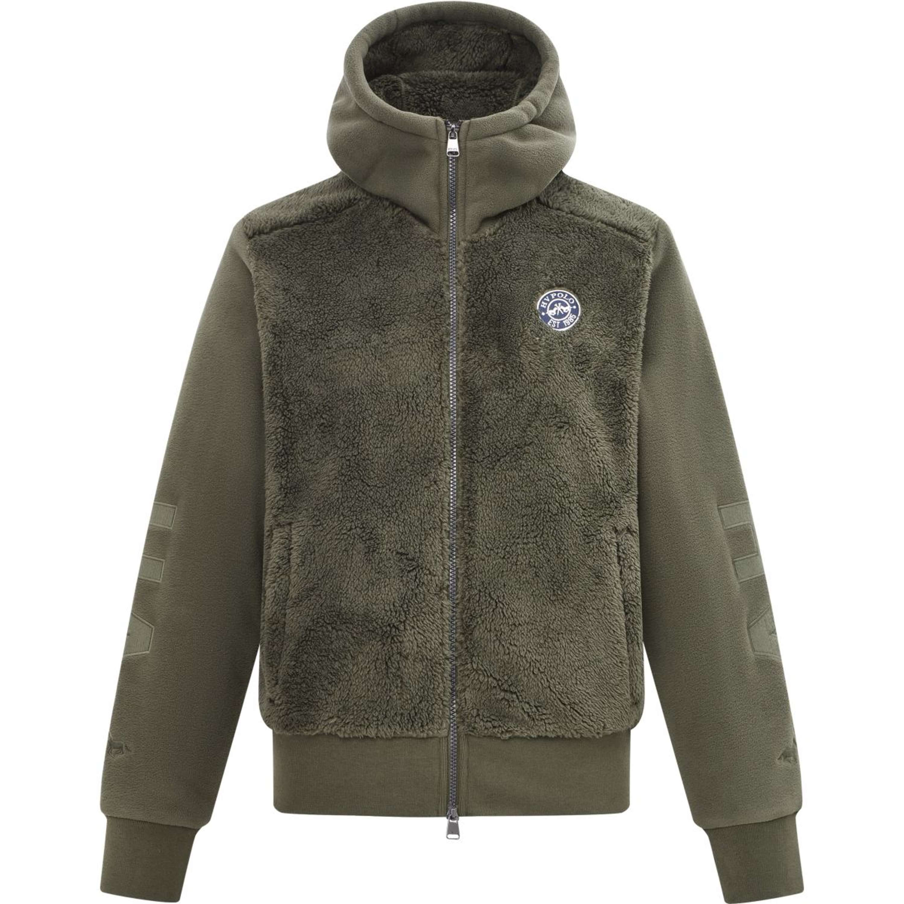 HV Polo Bluza Z Kapturem I Zamkiem HVPRoyce Forest Green