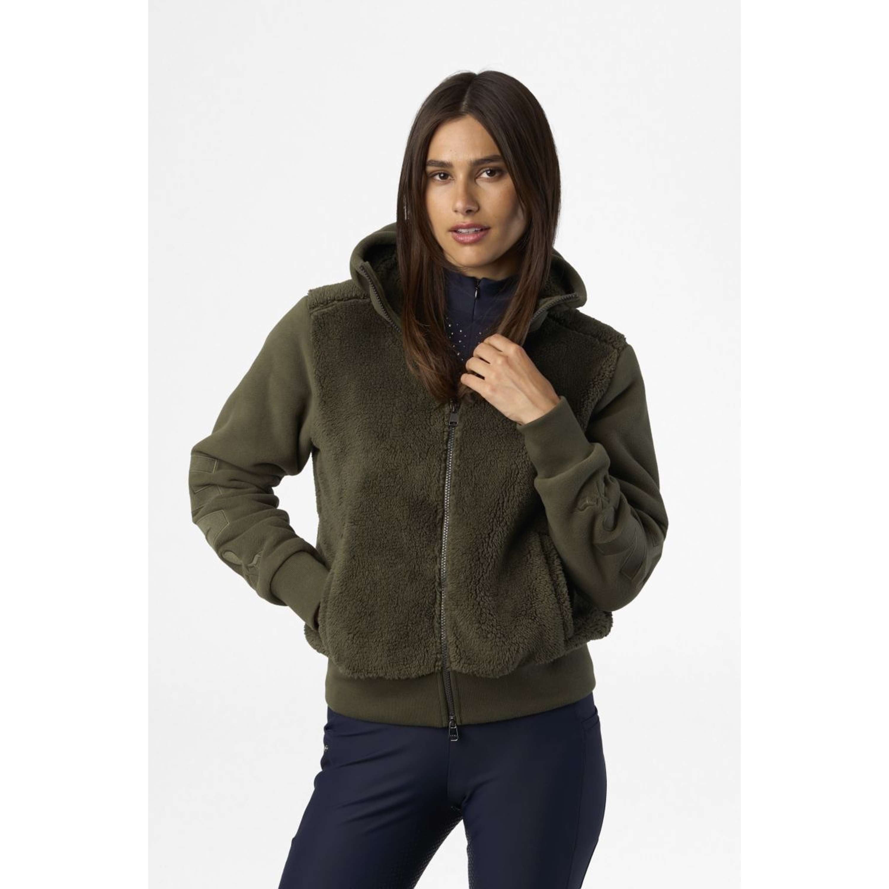 HV Polo Bluza Z Kapturem I Zamkiem HVPRoyce Forest Green
