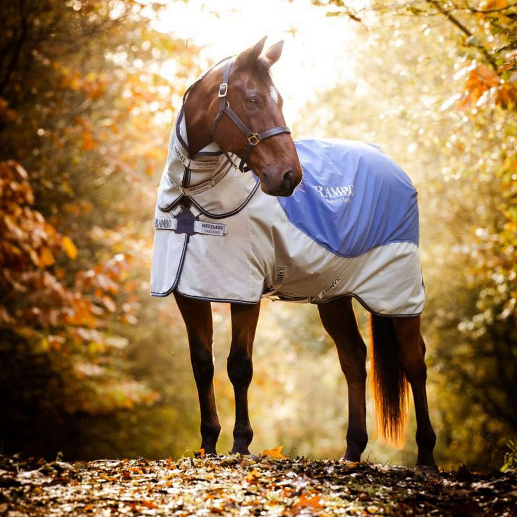 Derka Rambo Autumn Series Turnout Granatowo-Szara w kropki