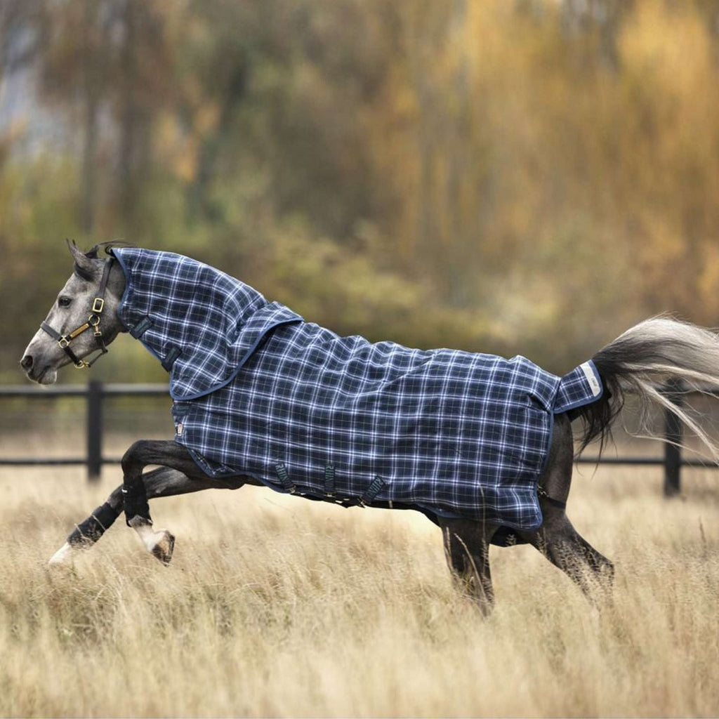 Derka Rhino Plus Turnout Heavy Varilayer 450g Navy Check/Indigo