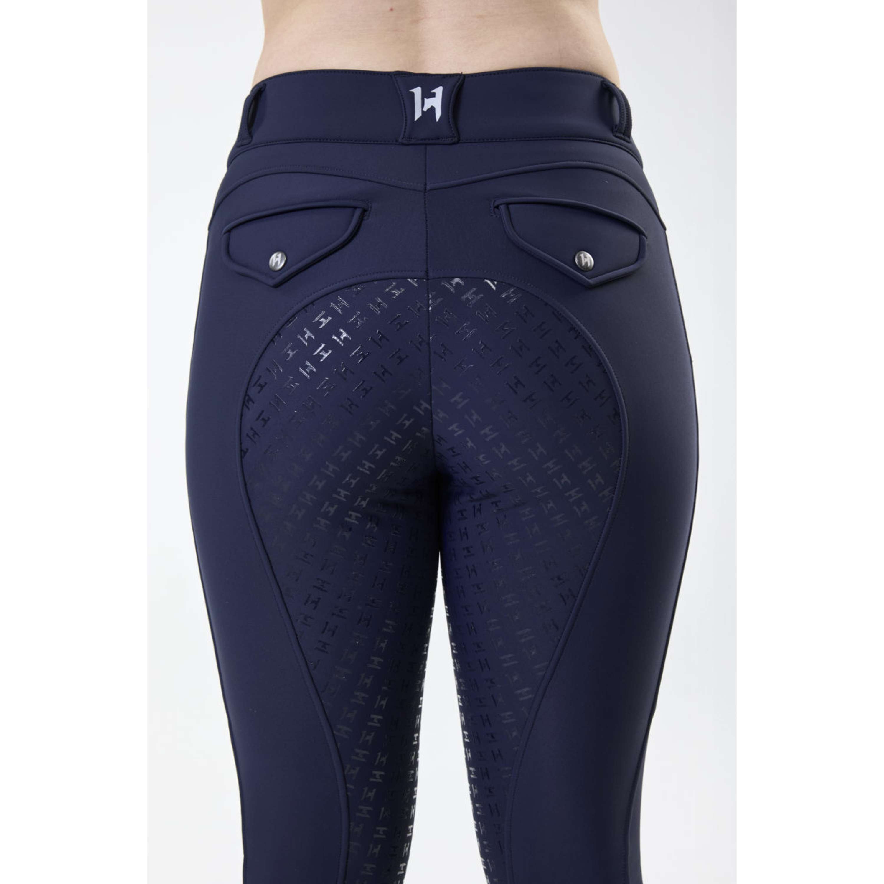 Horseware Zimowe Legginsy Jeździeckie FlexFit Full Seat Core Navy