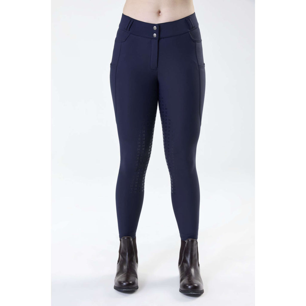 Horseware Zimowe Legginsy Jeździeckie FlexFit Full Seat Core Navy
