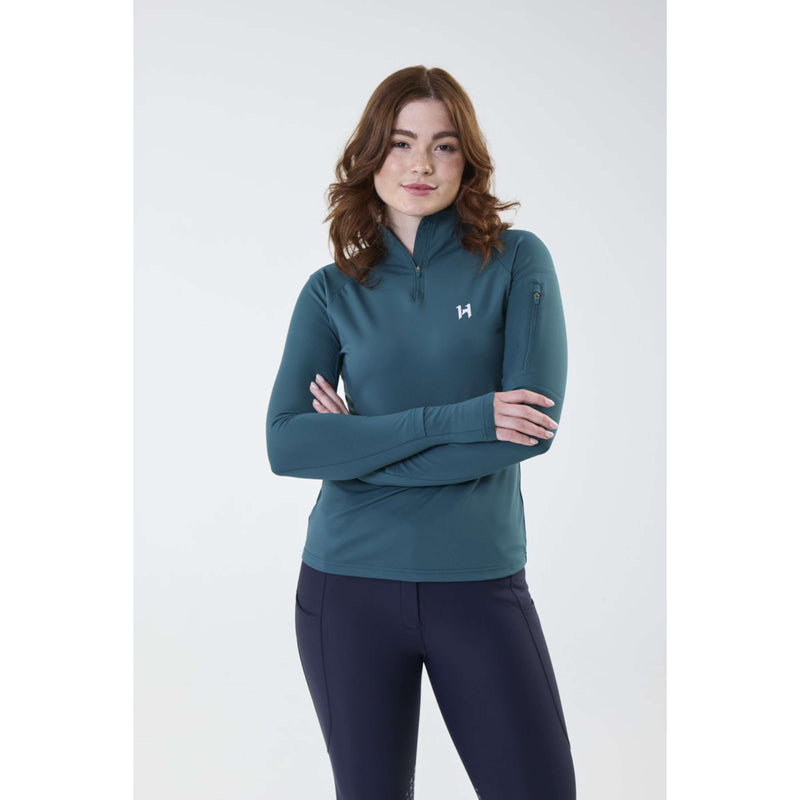 Horseware Koszulka Strive Winter Zip Dynasty Green