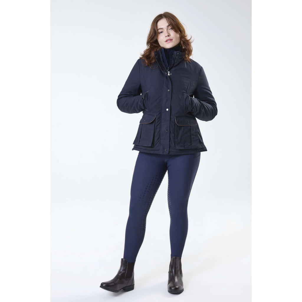 Horseware Zimowe Legginsy Jeździeckie FlexFit Full Seat Core Navy
