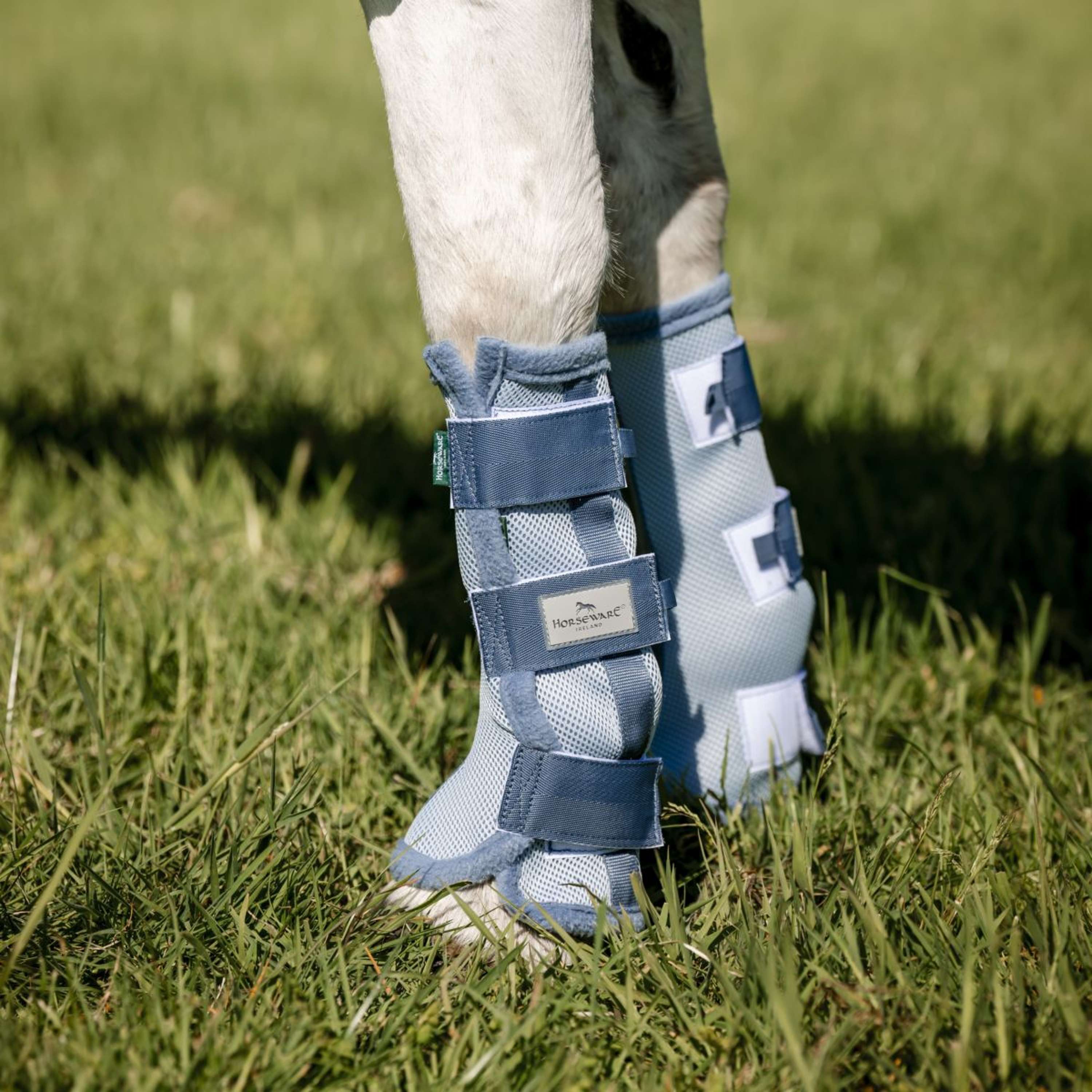 Ochraniacze na nogi Horseware Fly Boots, zestaw 2 szt., Heather Blue/Blue/Silver