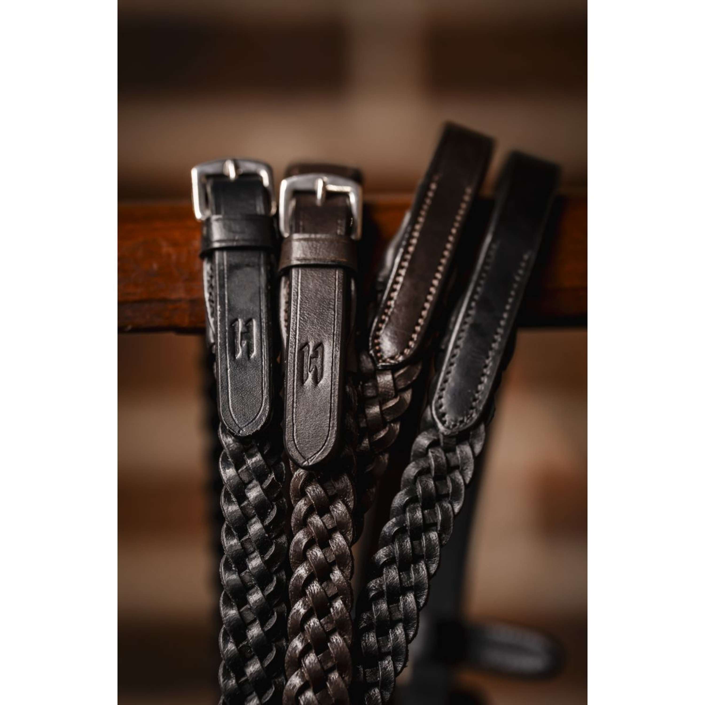 Wodze plecione Horseware czarne