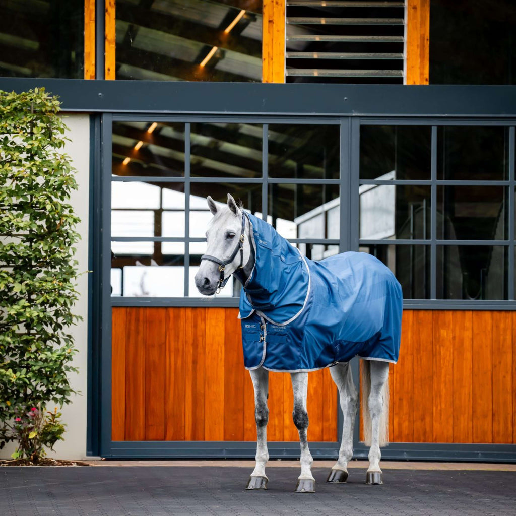 Horseware Odpinany kaptur do derki Therapy Mesh Cooler Imperial Blue/Silver/Navy